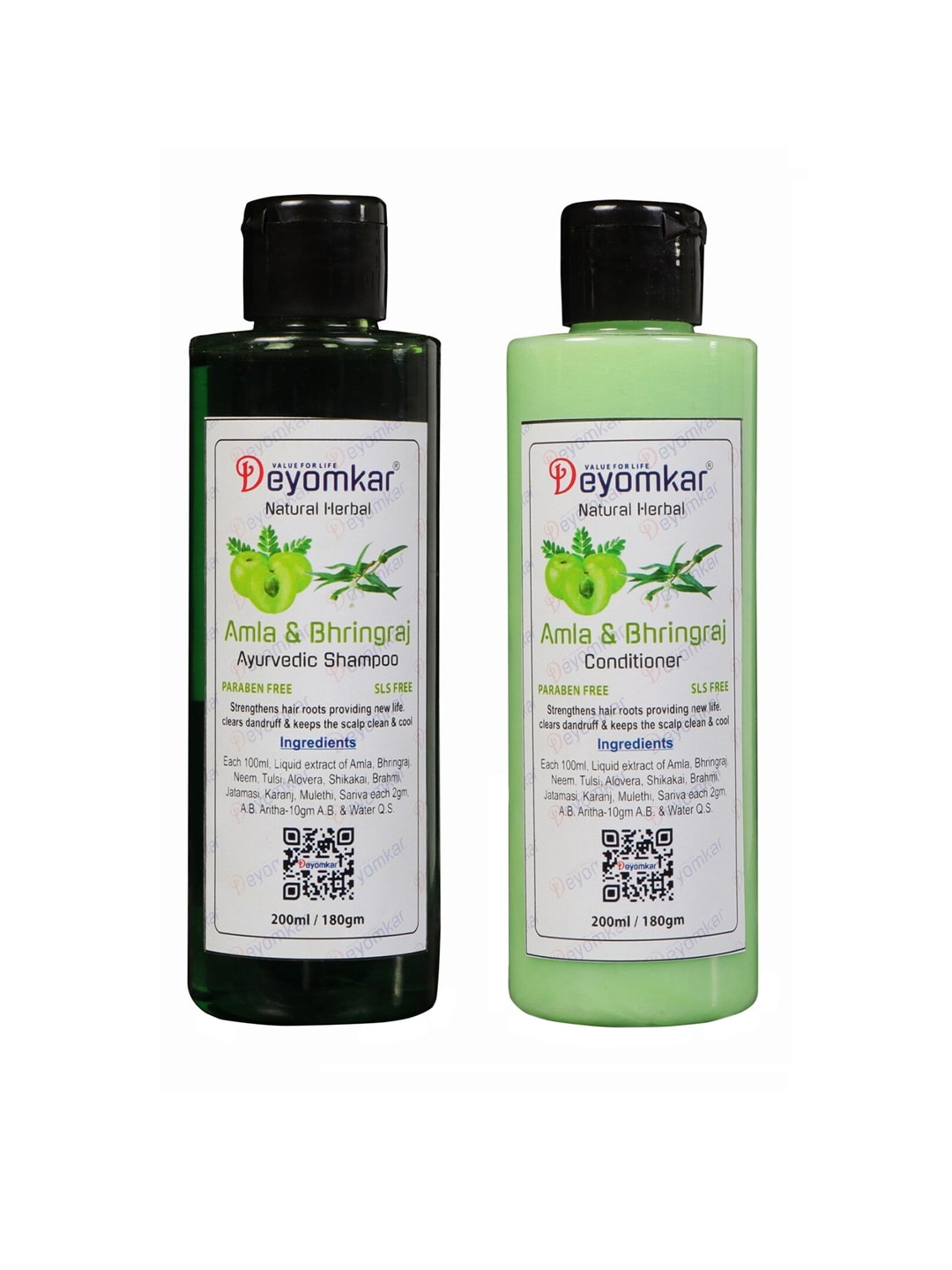 Deyomkar Natural Herbal Amla-Bhringraj Shampoo And Amla Bhringraj Conditioner Price in India