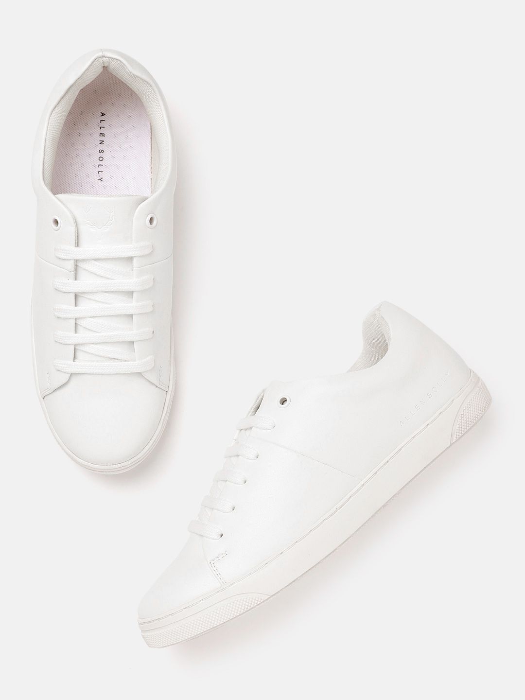 Allen Solly Women White Solid Sneakers Price in India