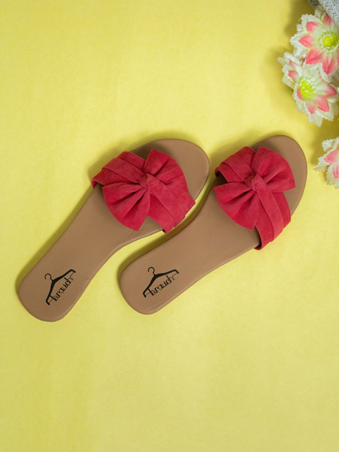 Brauch Women Pink Ballerinas with Bows Flats Price in India