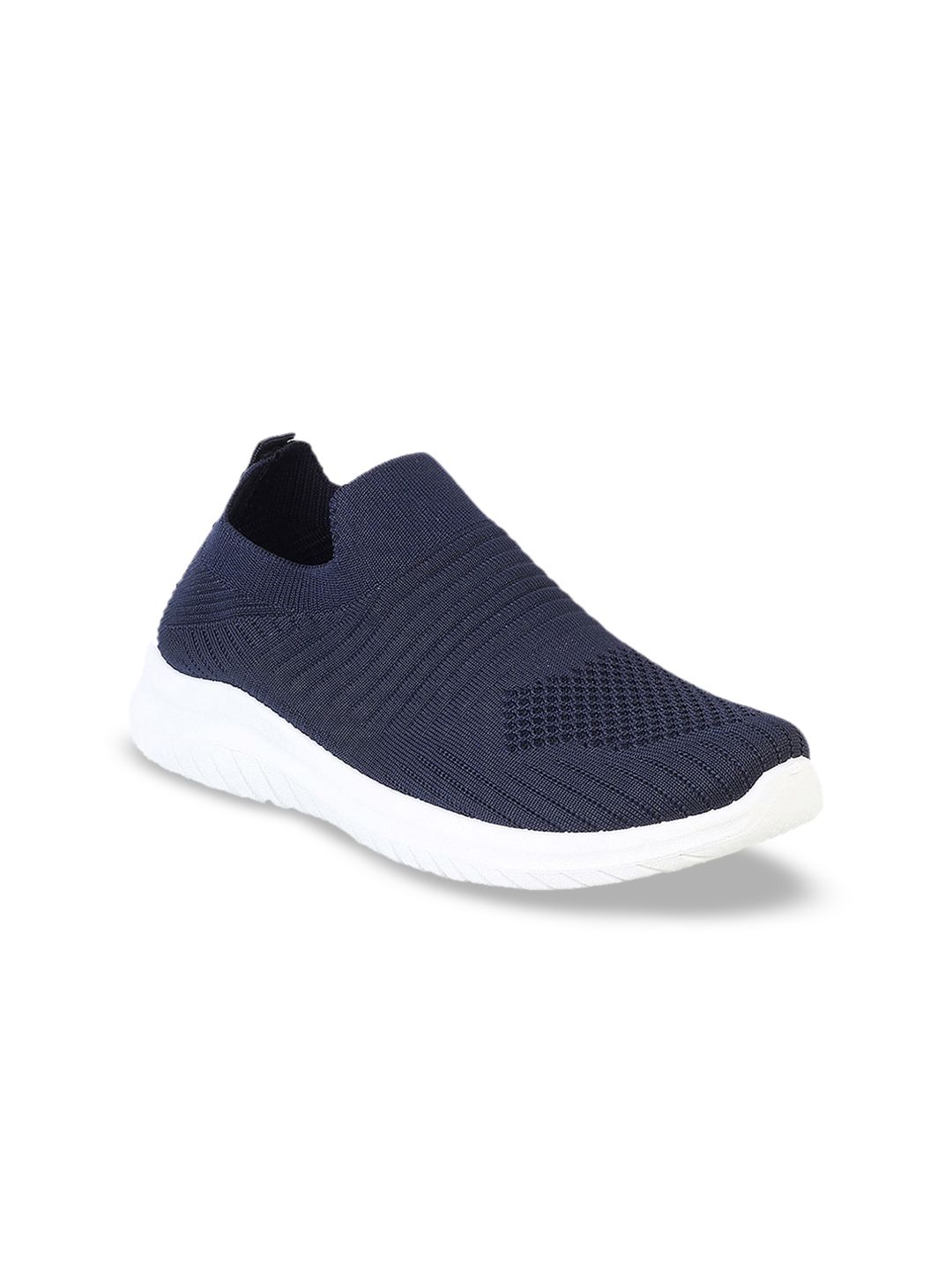 WALKWAY by Metro Women Blue Woven Design Slip-On Sneakers Price in India