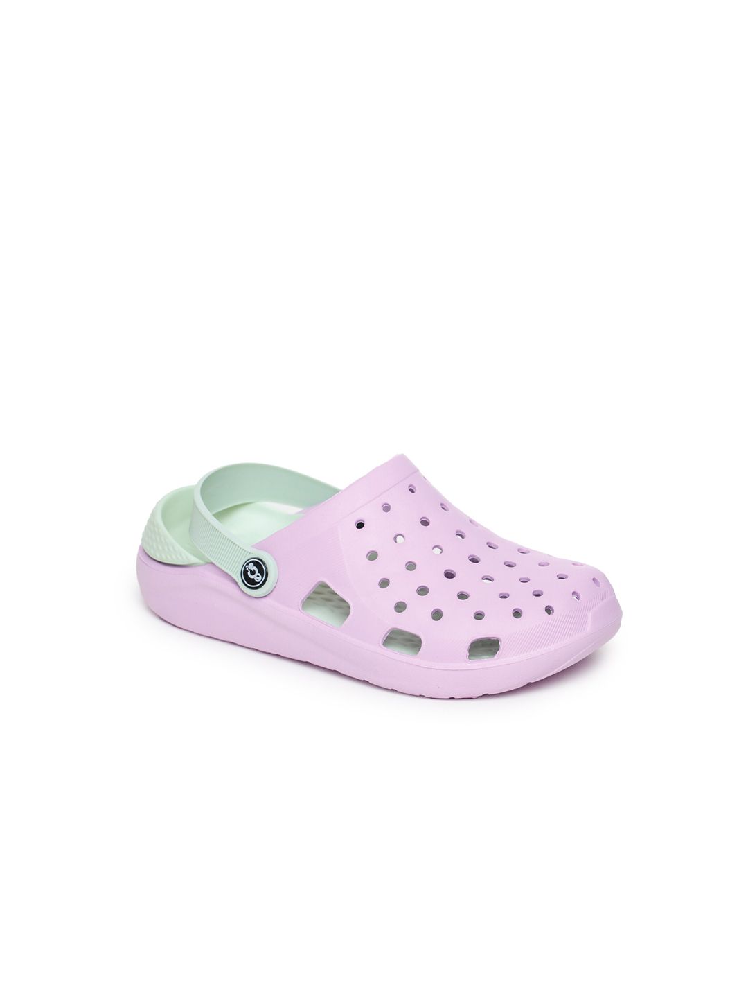 e-GO Women Purple & Sea Green Clogs Price in India