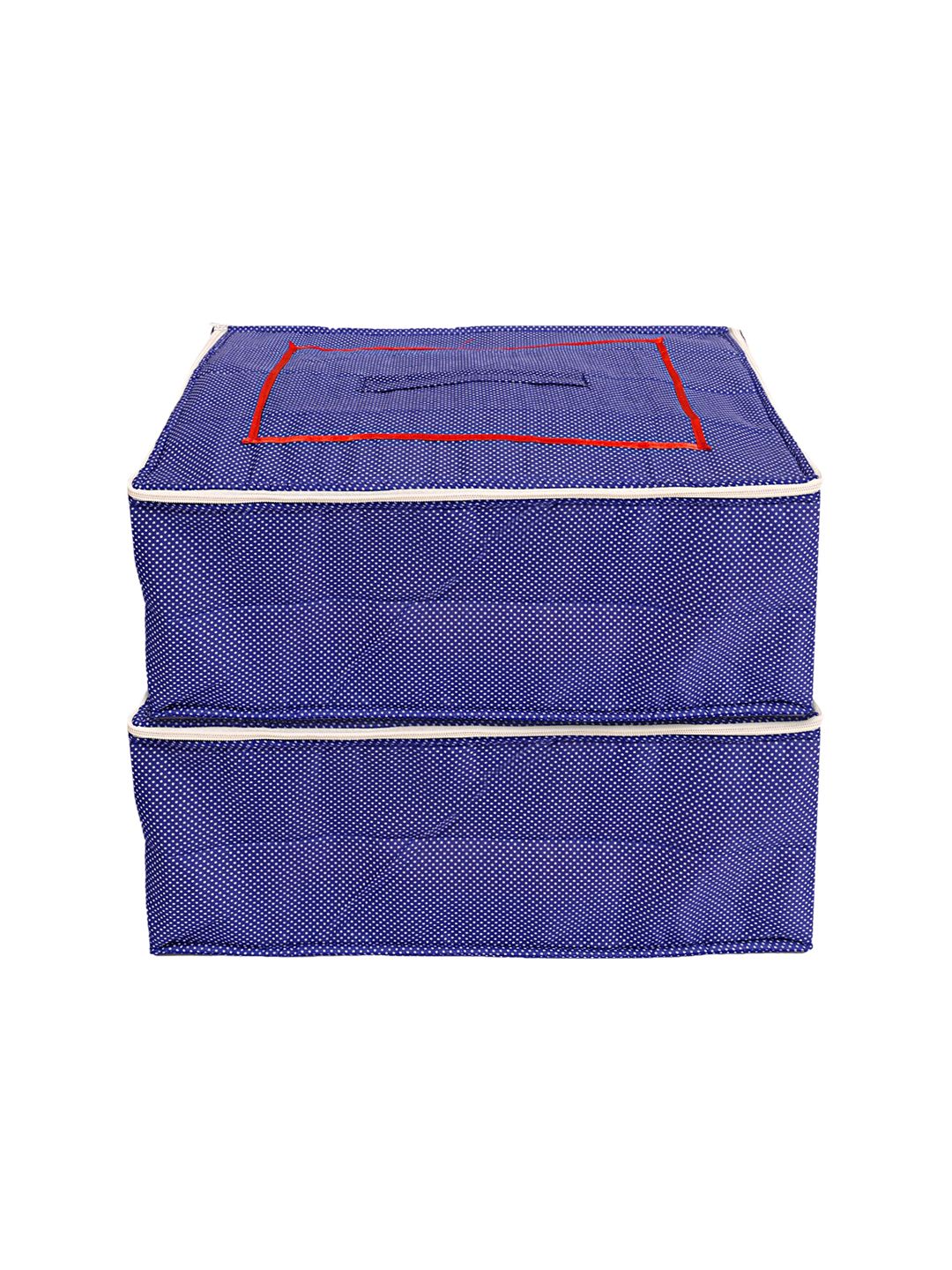 Kuber Industries Set Of 2 Blue Printed Saree Organisers Price in India