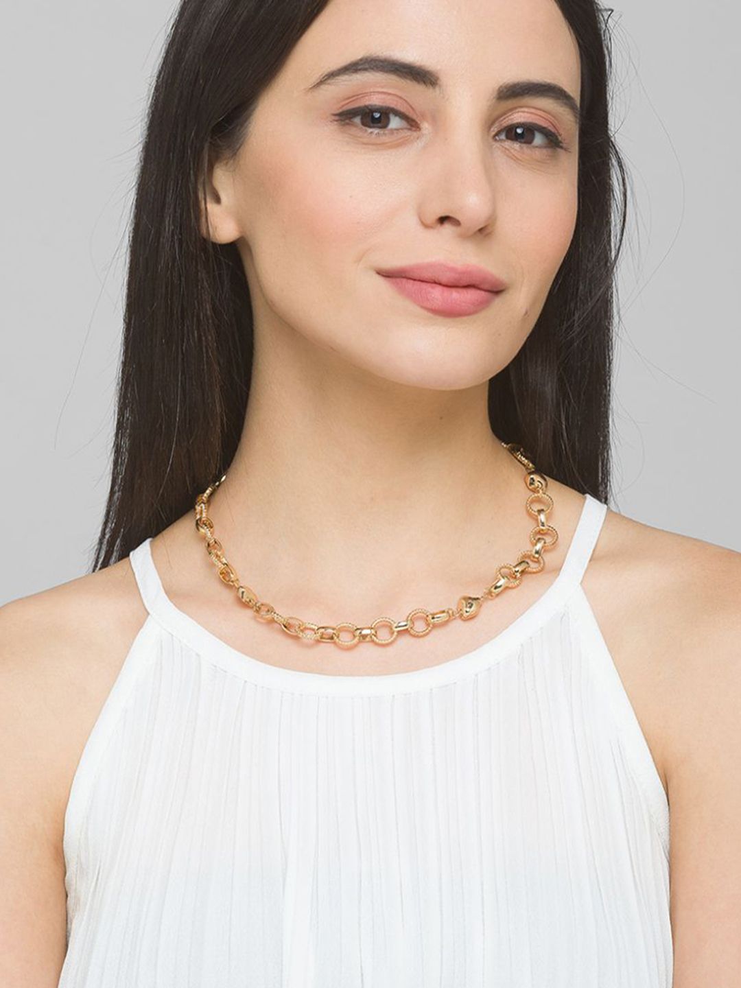 Lilly & sparkle Gold-Plated Choker Necklace Price in India