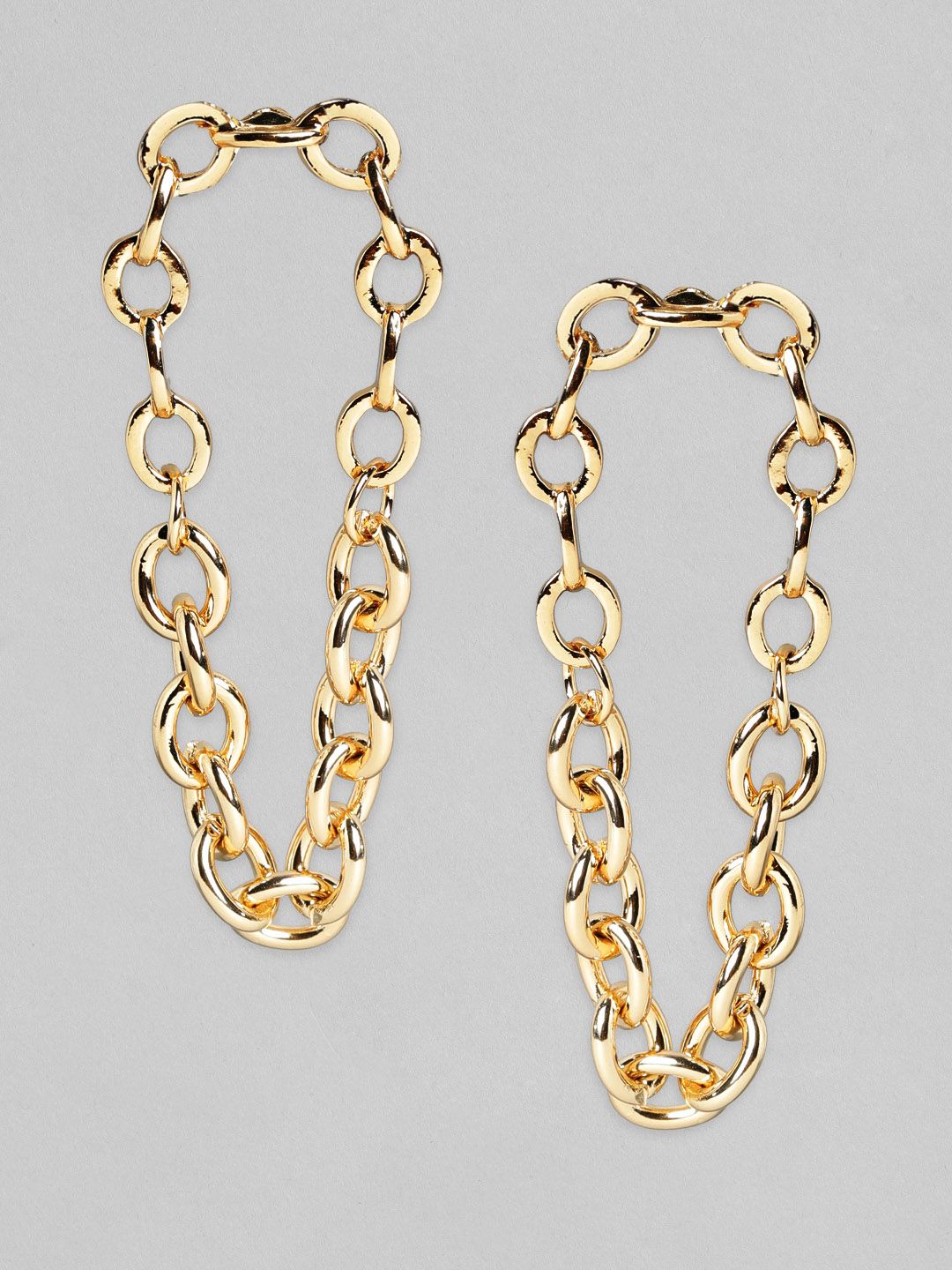 TOKYO TALKIES X rubans FASHION ACCESSORIES Gold-Toned Classic Drop Earrings Price in India