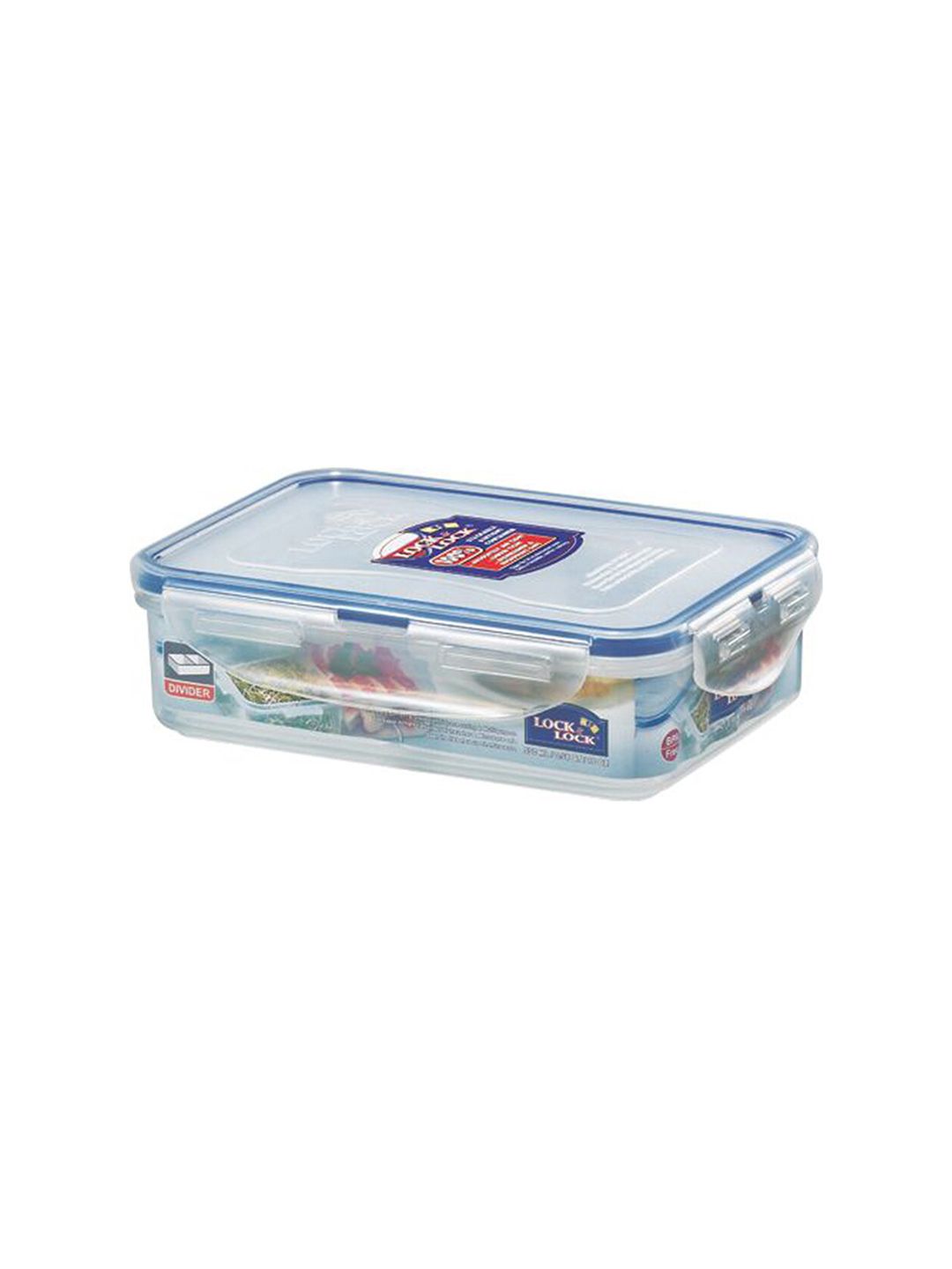 Lock & Lock Transparent Plastic Airtight Divider Food Container With Leakproof Lid 550 ml Price in India