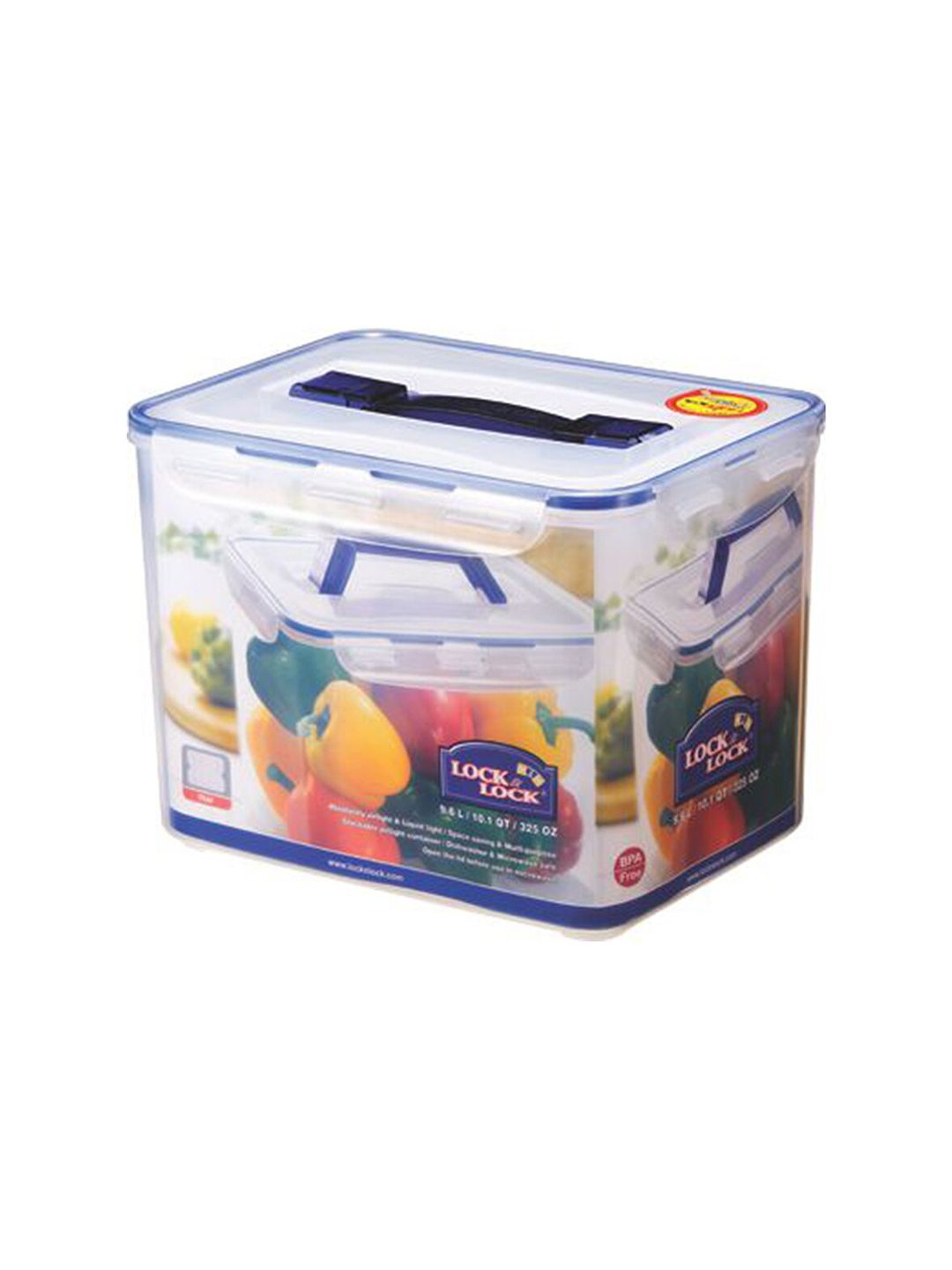 Lock & Lock Transparent Plastic Airtight Food Storage Container With Leakproof Lid 9.6 L Price in India