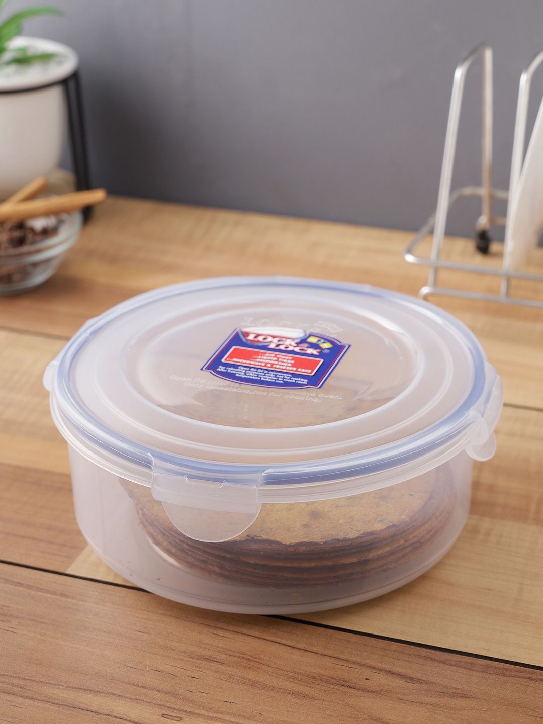 Lock & Lock Transparent Plastic Airtight Food Storage Container With Leakproof Lid 1.2 L Price in India