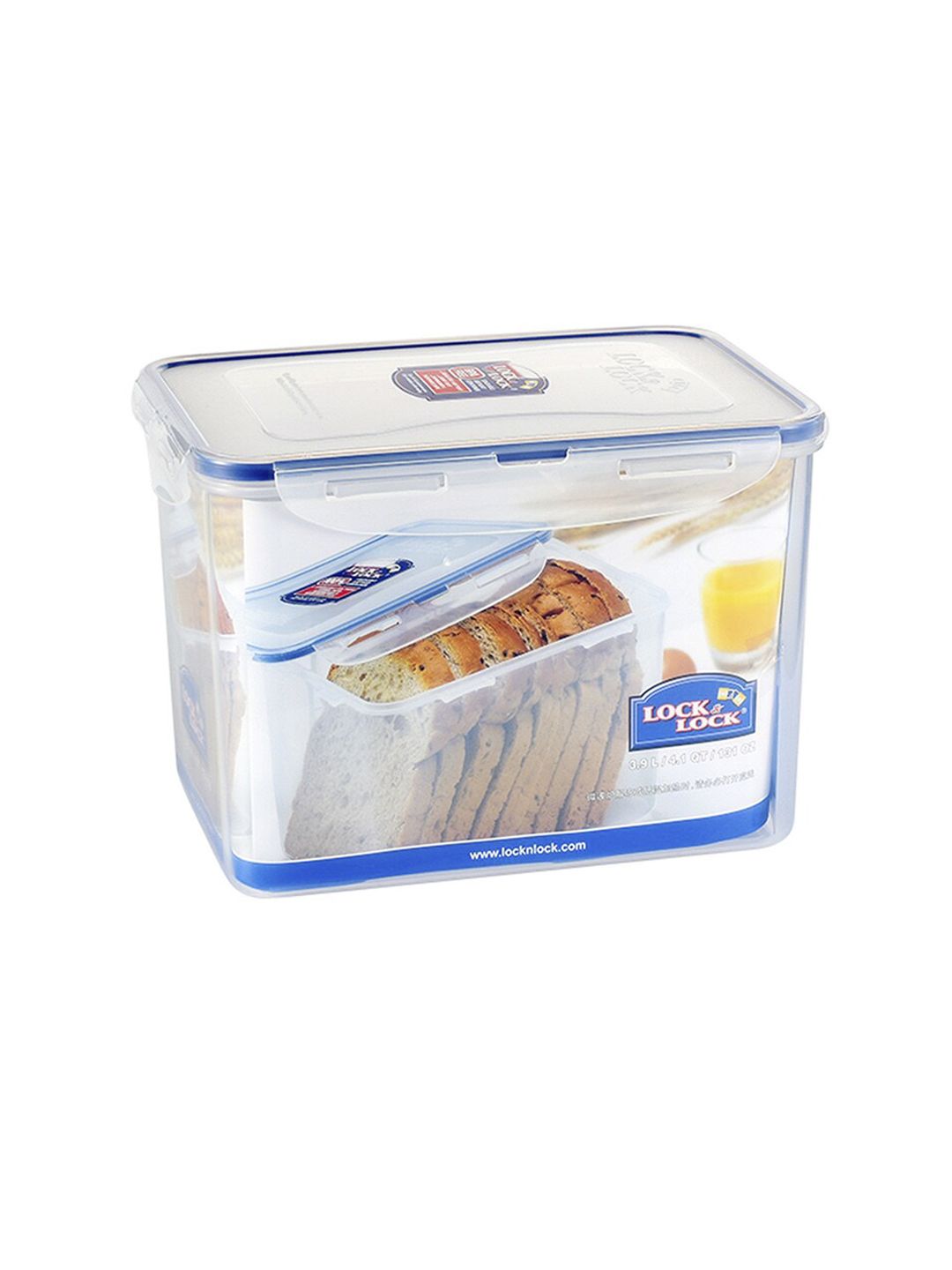 Lock & Lock Transparent Plastic Airtight Food Storage Container With Leakproof Lid 3.9 L Price in India