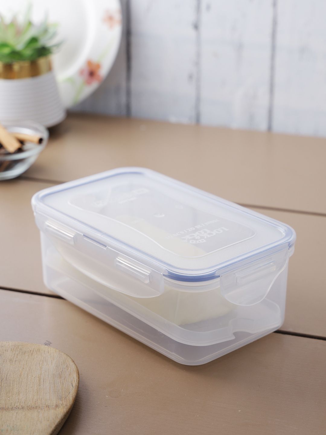 Lock & Lock Transparent Plastic Airtight Butter Container With Leak Proof Lid 750 ml Price in India