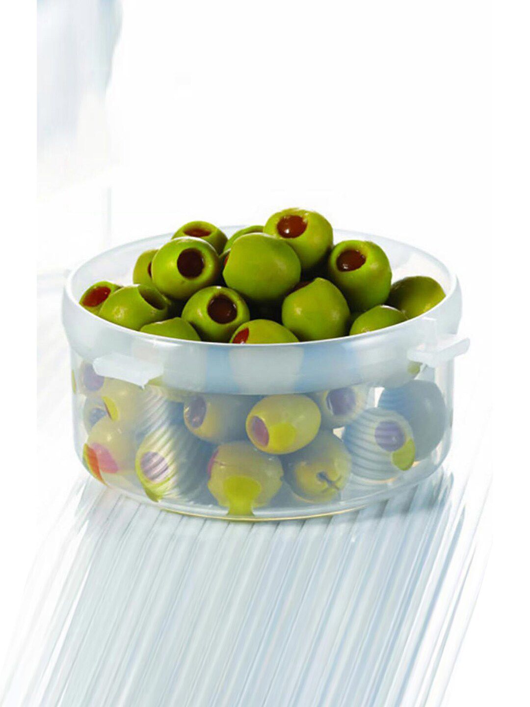 Lock & Lock Transparent Round Plastic Airtight Storage Container With Leakproof Lid 600 ml Price in India