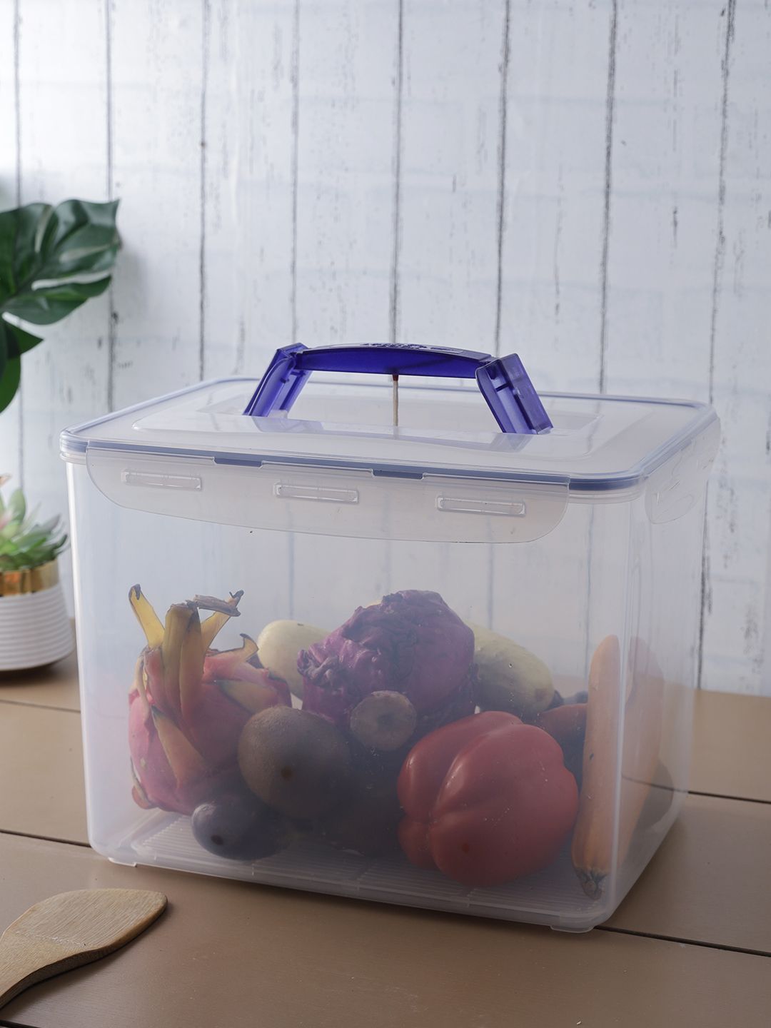 Lock & Lock Transparent Plastic Airtight Food Storage Container With Leakproof Lid 12 L Price in India