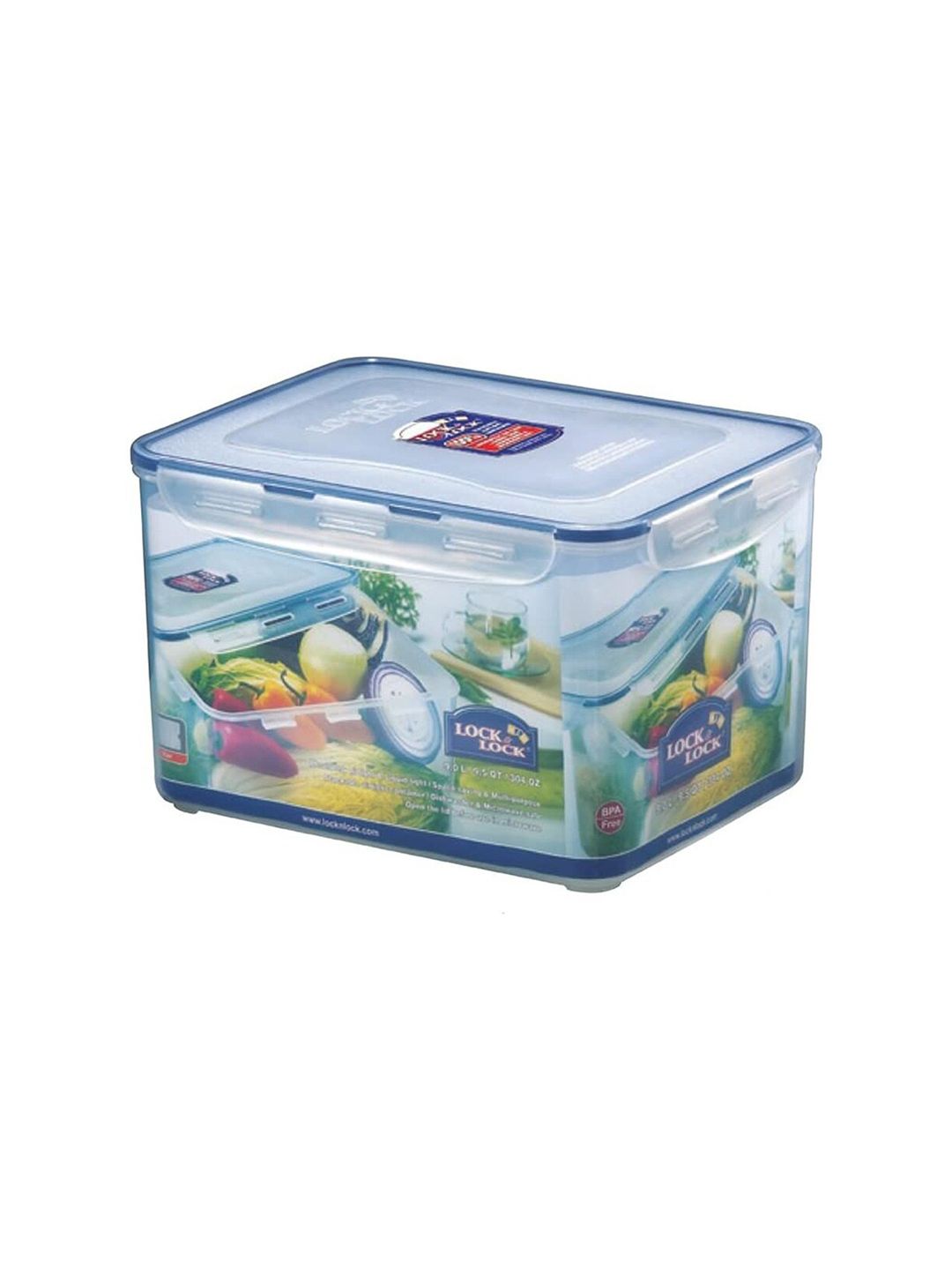 Lock & Lock Transparent Big Plastic Airtight Food Storage Container With Leakproof Lid 9 L Price in India