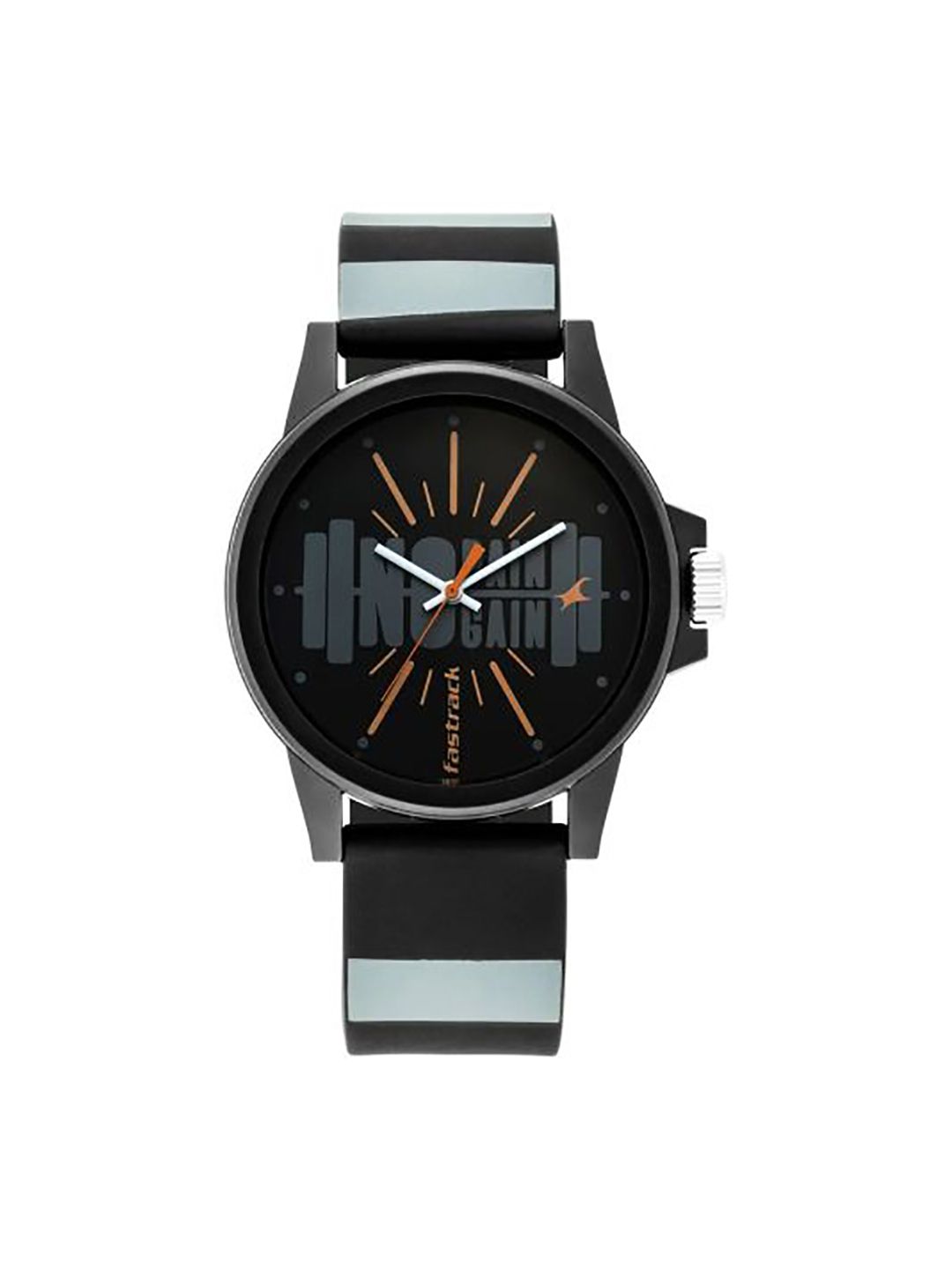 Fastrack Unisex Black Printed Dial & Straps Analogue Watch 68012PP15 Price in India