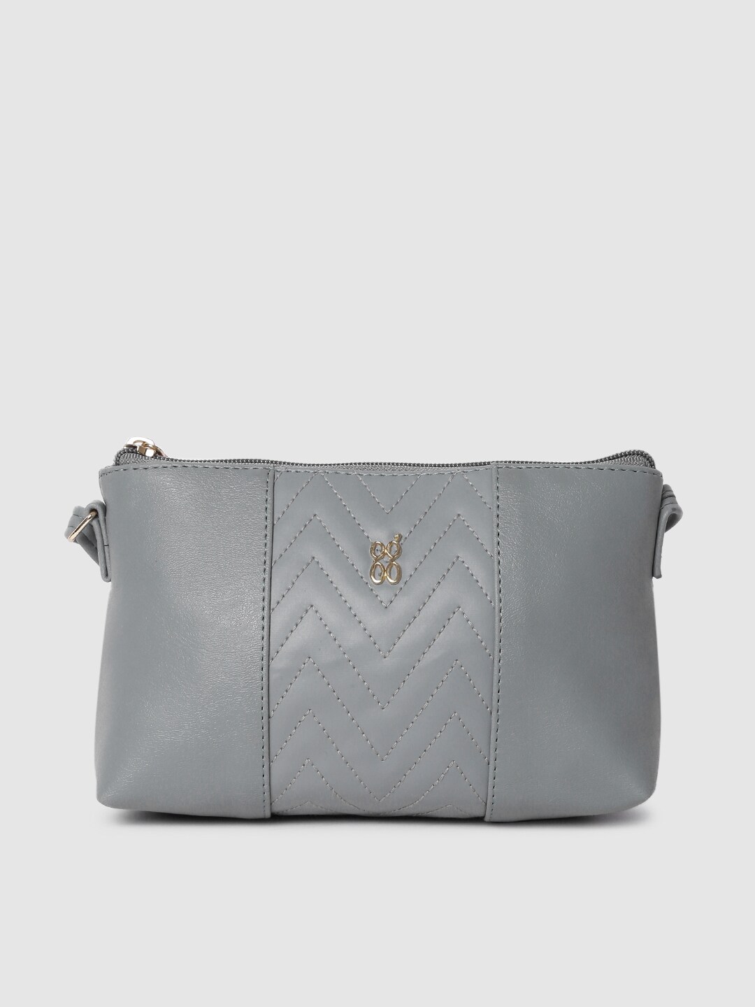 Baggit Grey Structured Sling Bag Price in India