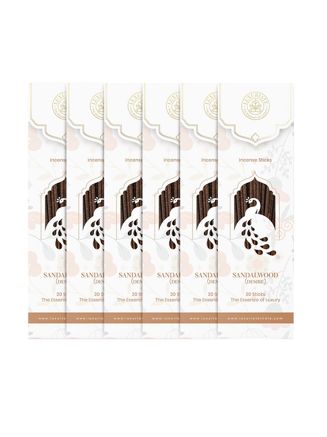 LUXURIATE Pack Of 60 Fragrance Incense Sticks