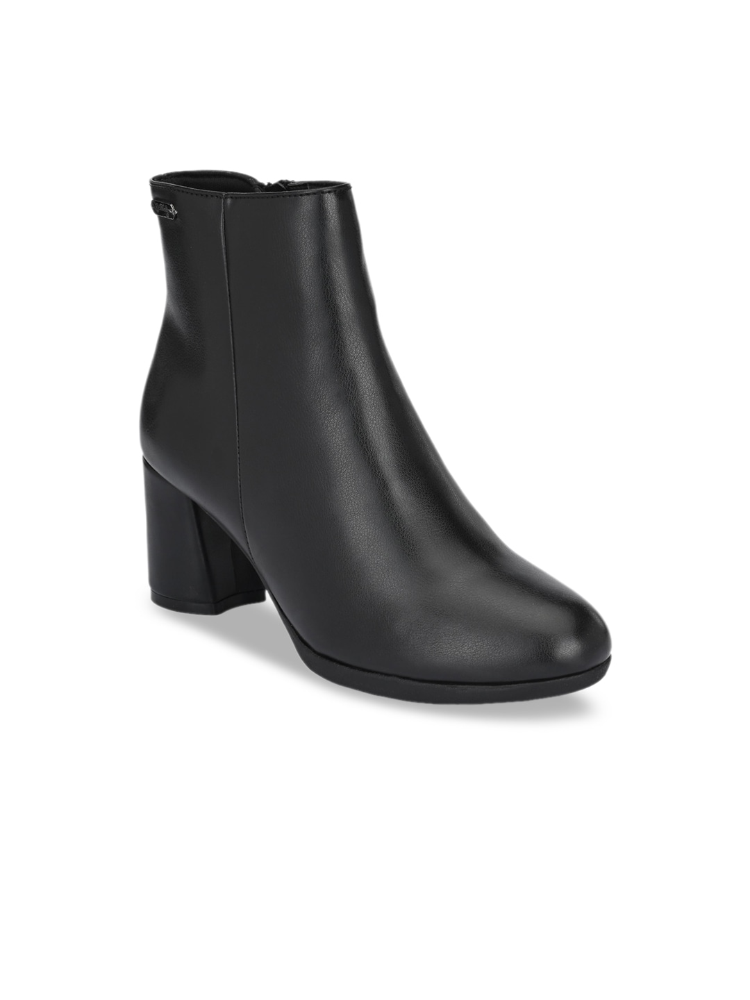 Delize Women Black Party Block Heeled Boots Price in India