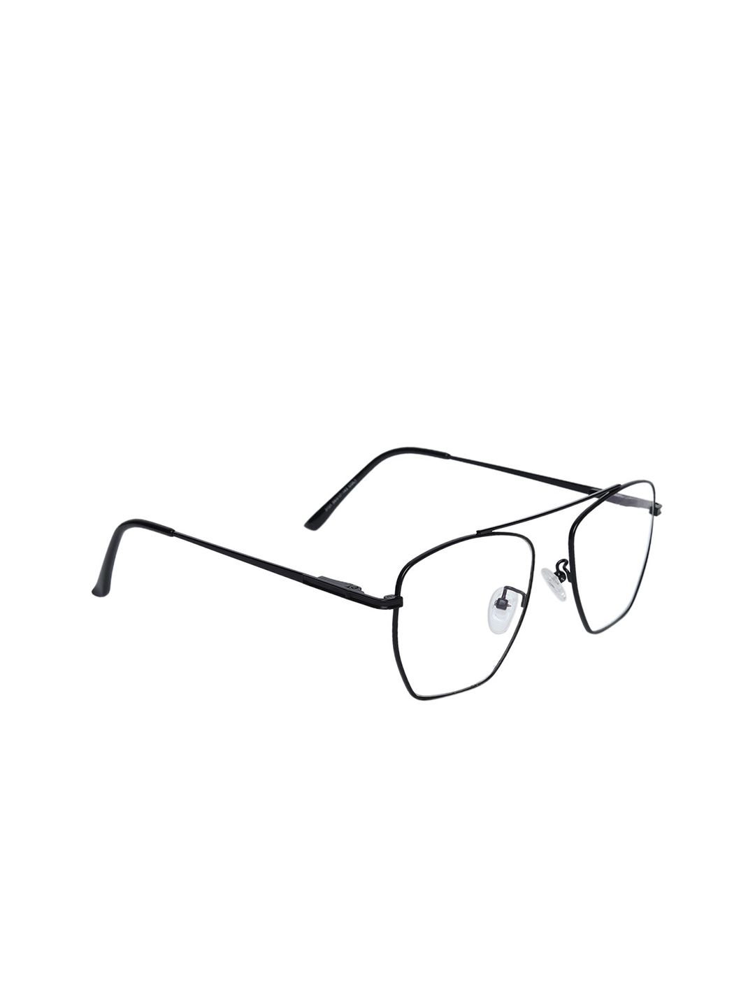 Peter Jones Eyewear Unisex Black Full Rim Square Blue Light Blocking Computer Glasses Price in India