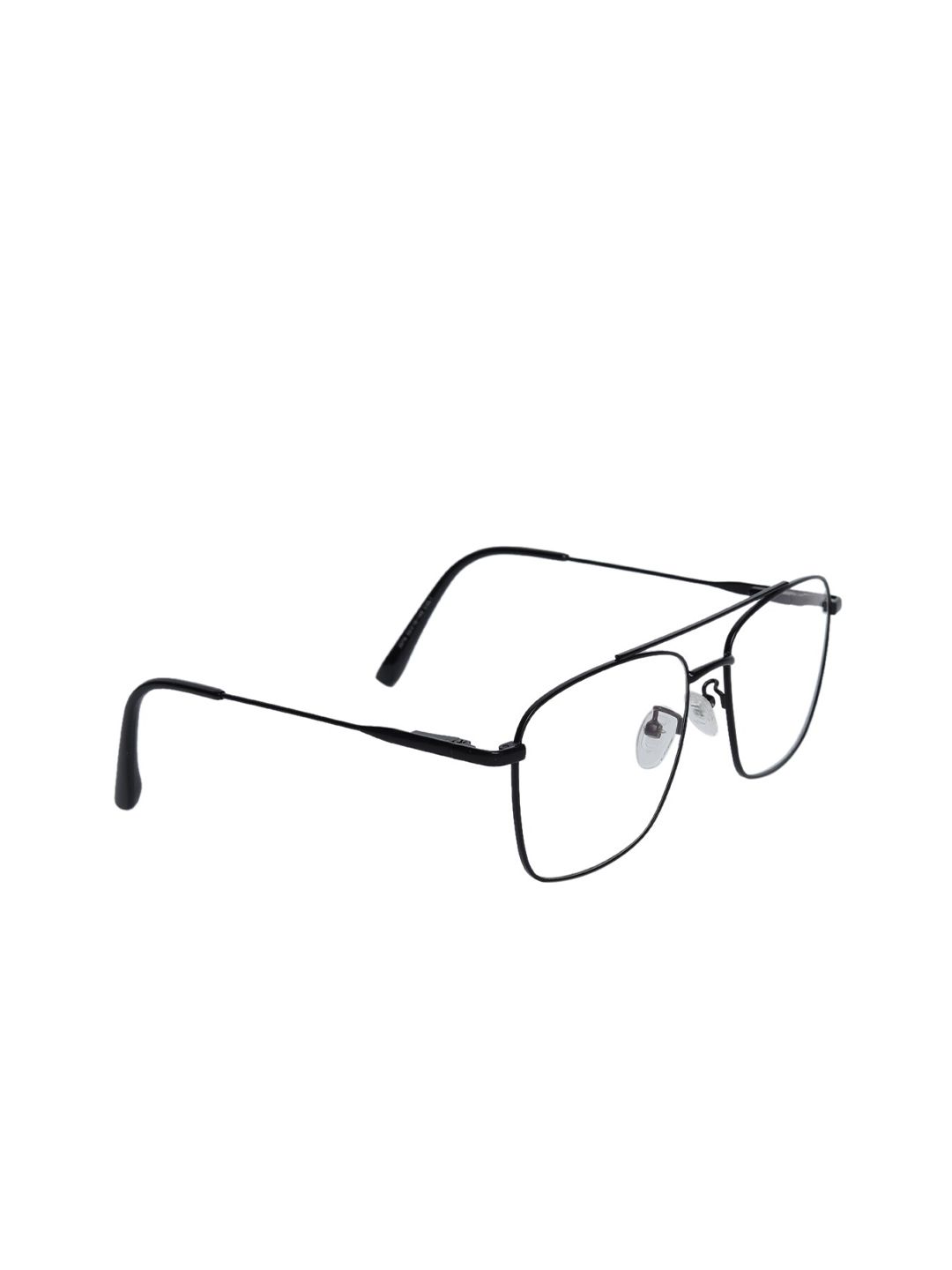 Peter Jones Eyewear Unisex Black Full Rim Square Blue Light Blocking Computer Glasses Price in India