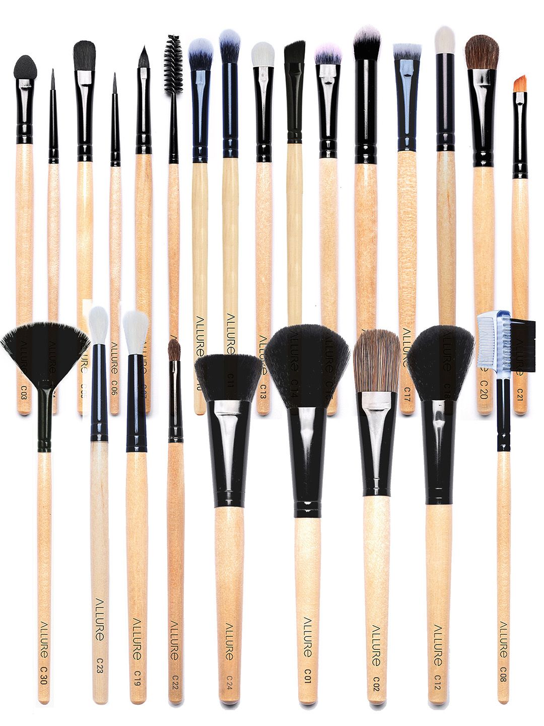 ALLURE Pack of 25 Makeup Brush Set Price in India