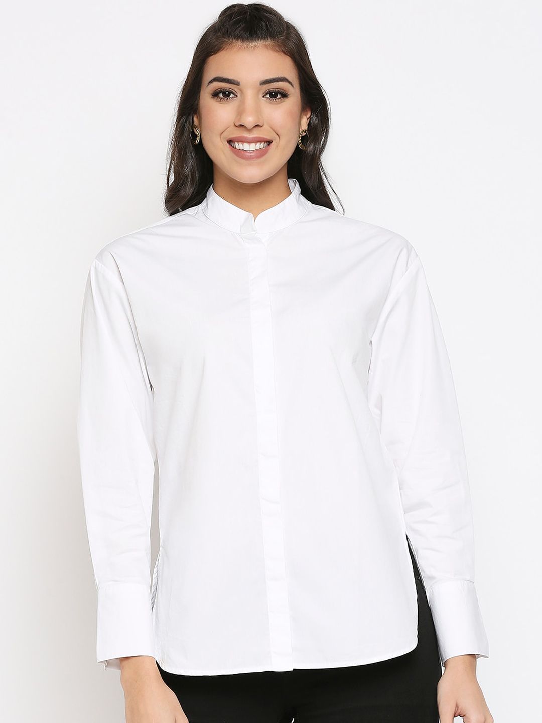 20Dresses Women White Opaque Formal Shirt