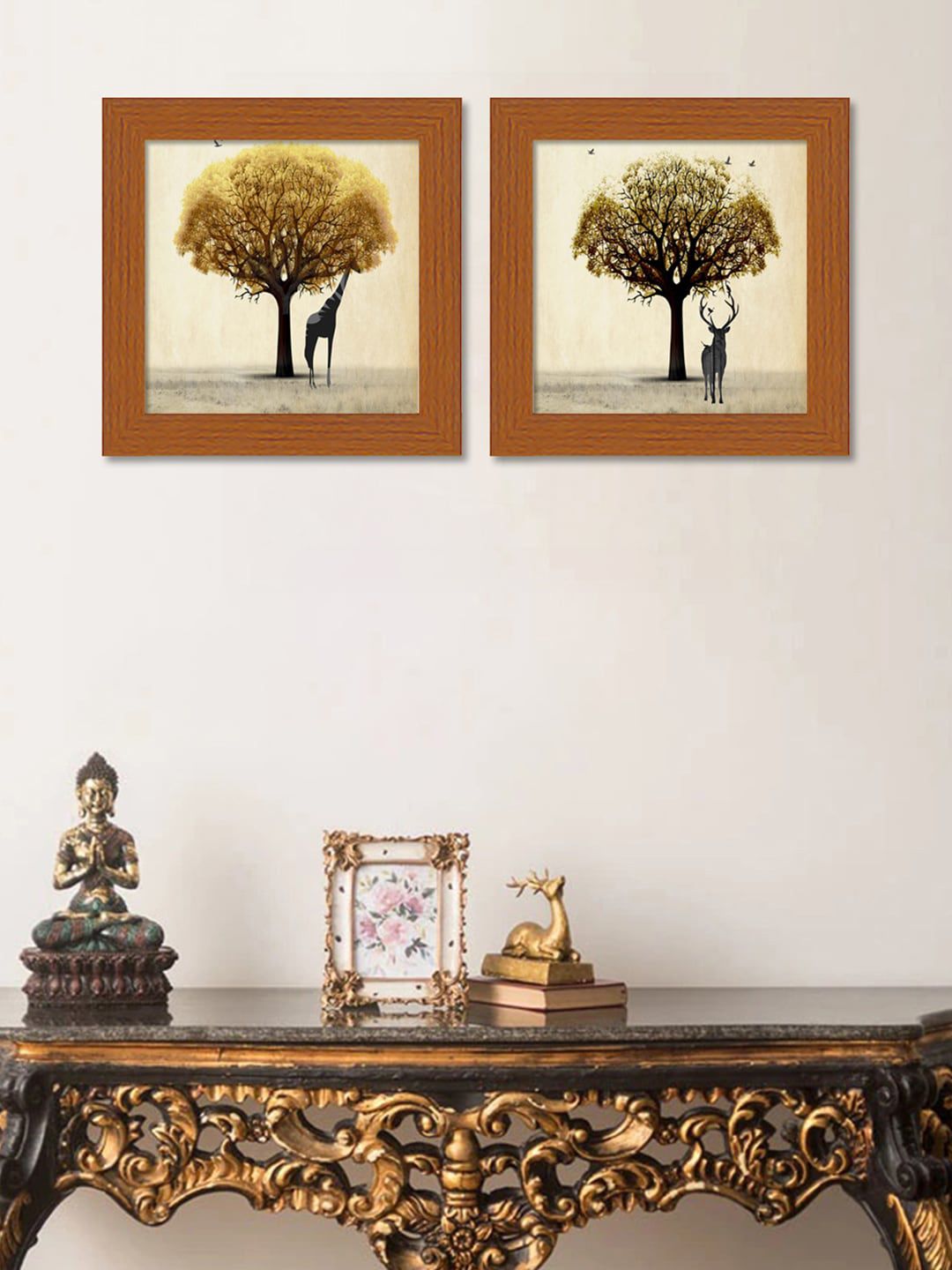 Art Street Black & Brown Wall Painting Price in India