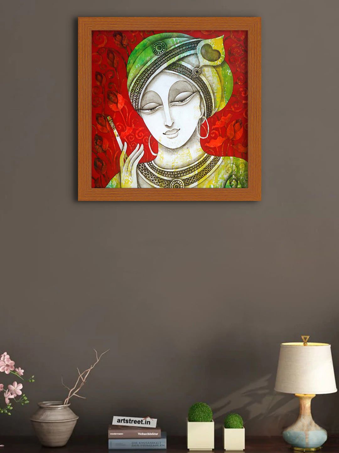 Art Street Red & Green Framed Wall Art Price in India