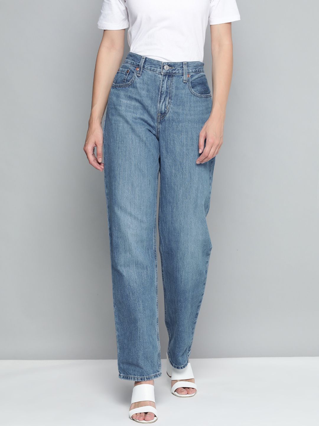 Levis Women Blue Flared Light Fade Stretchable Jeans Price in India