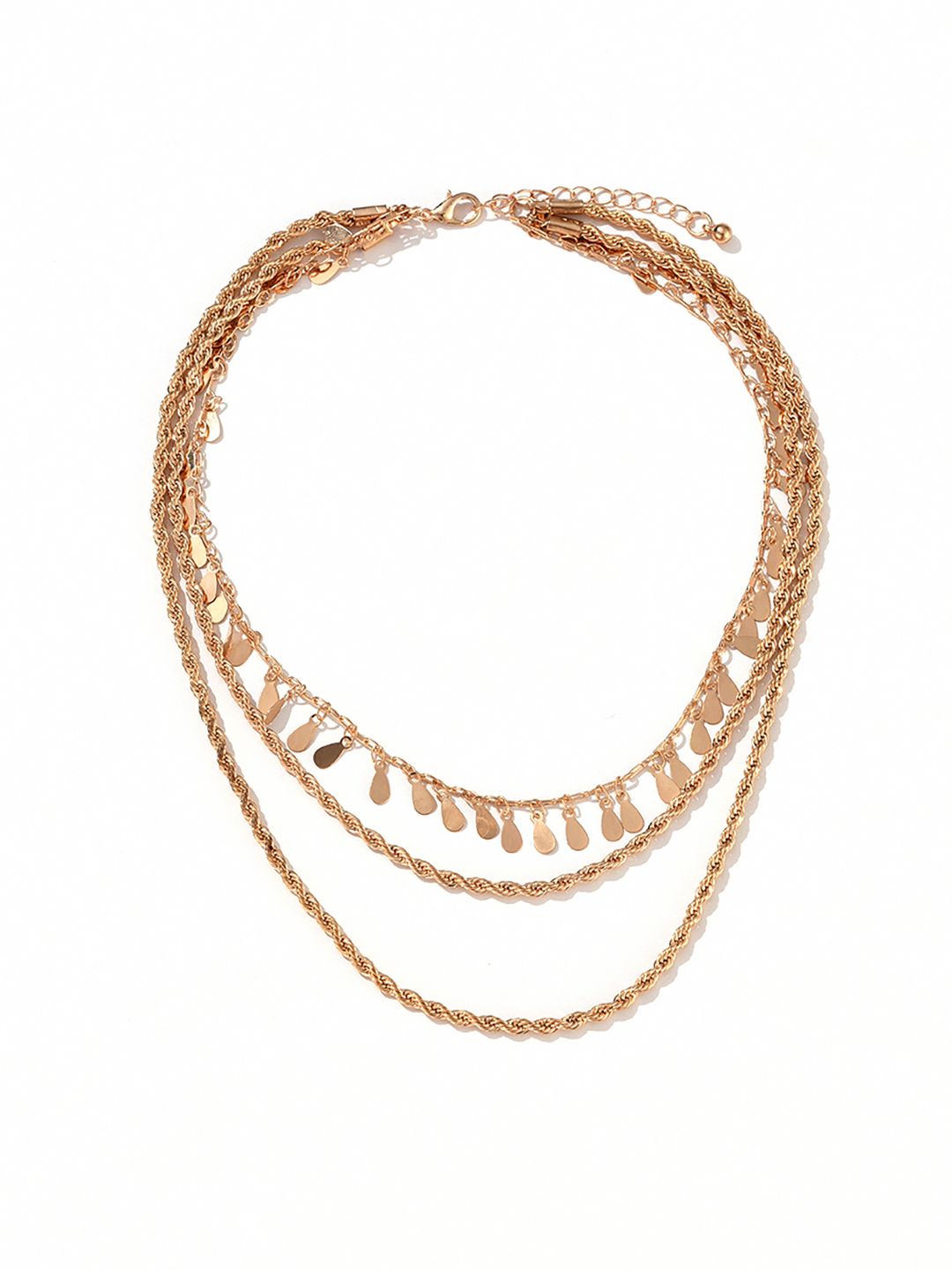 URBANIC Gold-Toned Layered Necklace Price in India