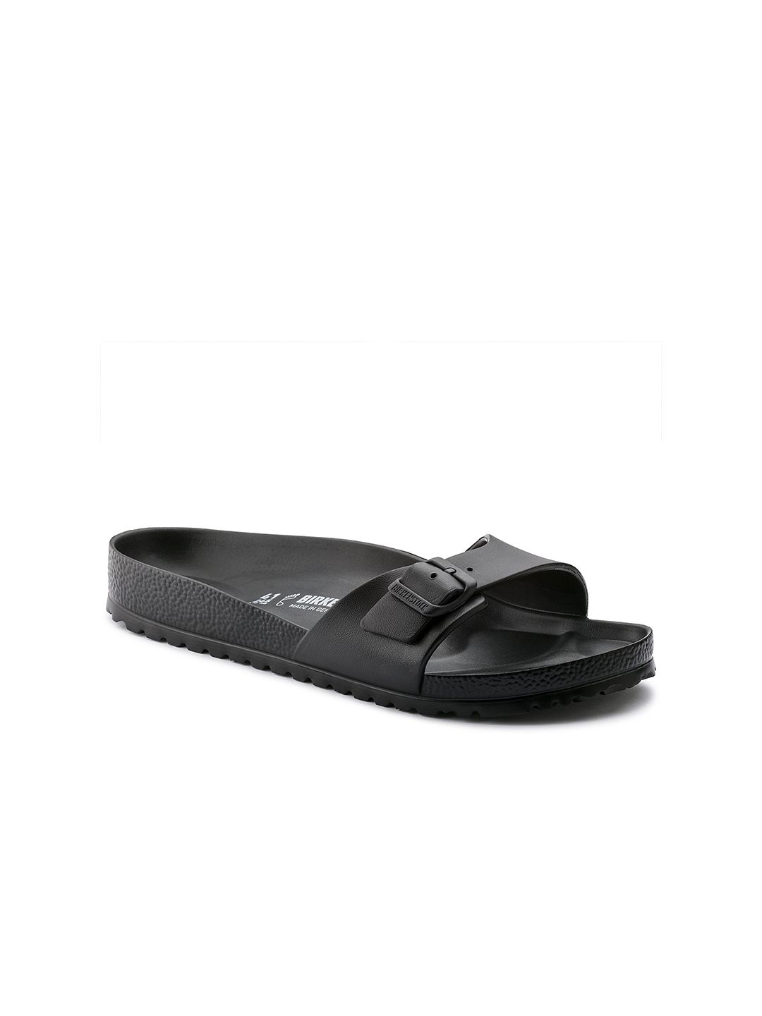 Birkenstock Madrid Essentials Black Regular Width Eva Beach Sandals