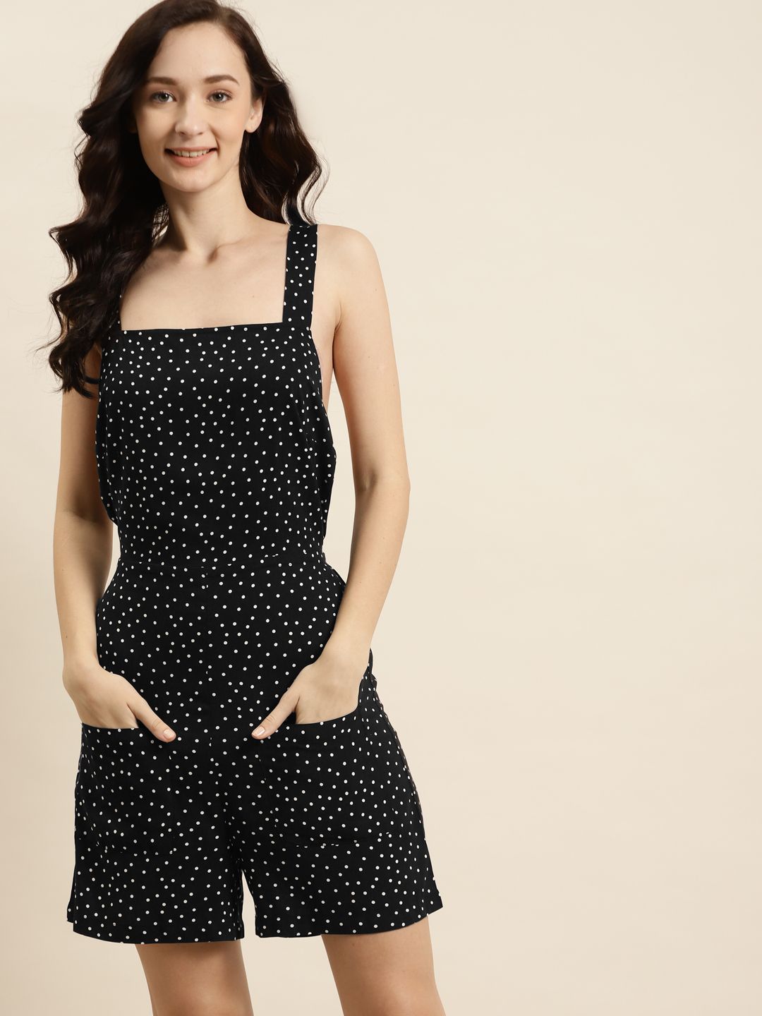 ADORENITE Women Black Printed Romper Night suit Price in India