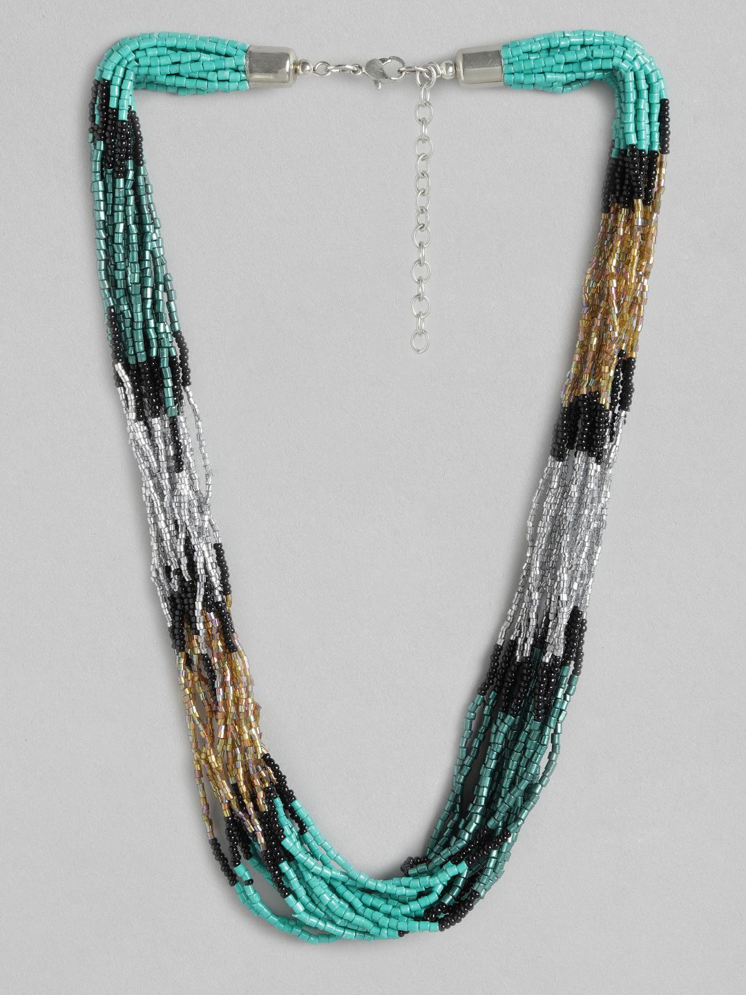 RICHEERA Multicoloured Beaded Necklace Price in India