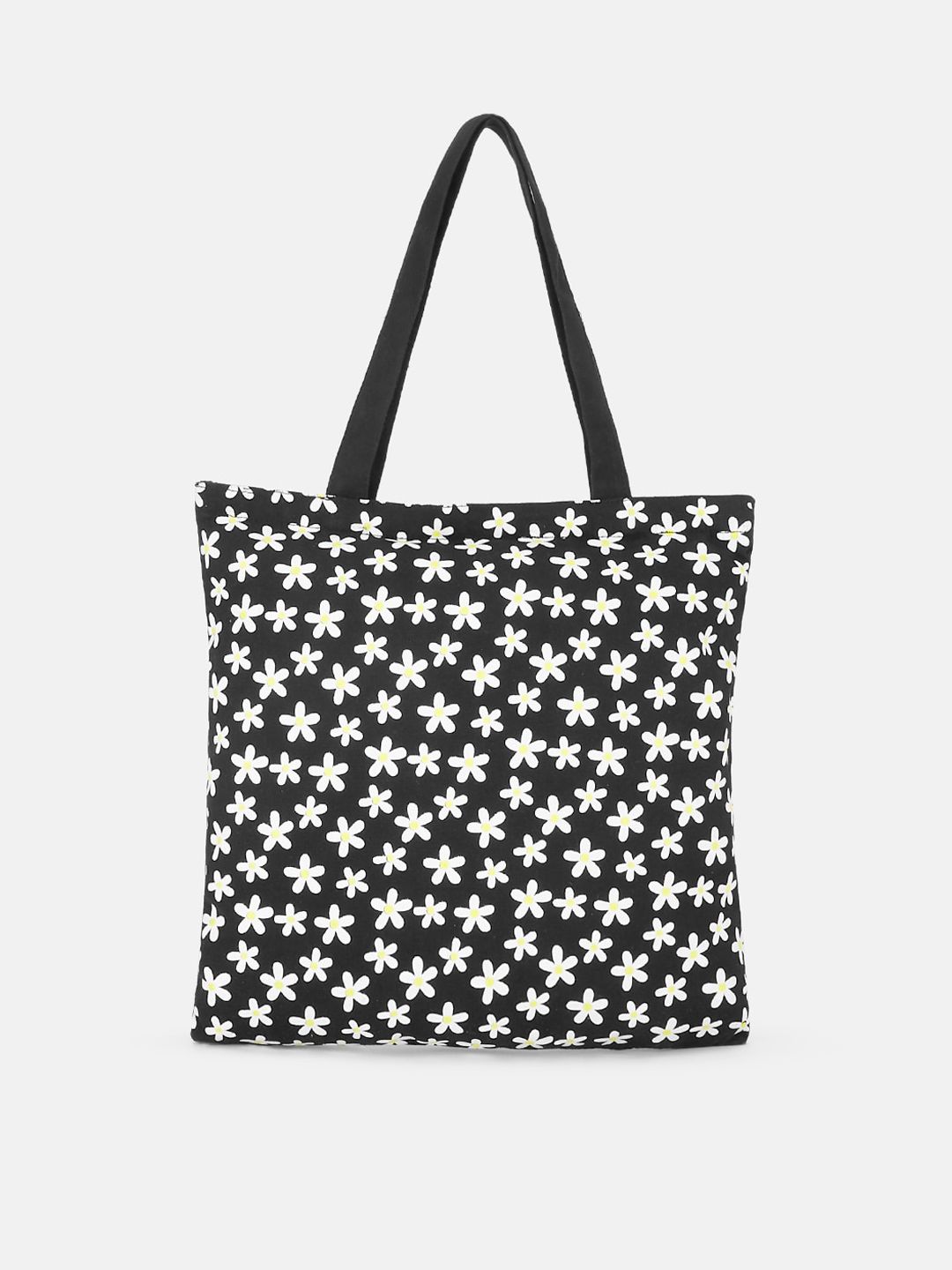 Forever Glam by Pantaloons Black Floral Printed Shopper Tote Bag Price in India