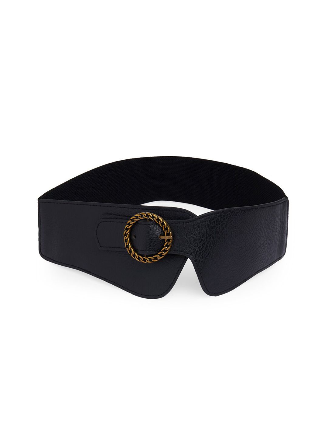 20Dresses Women Black Textured Belt Price in India