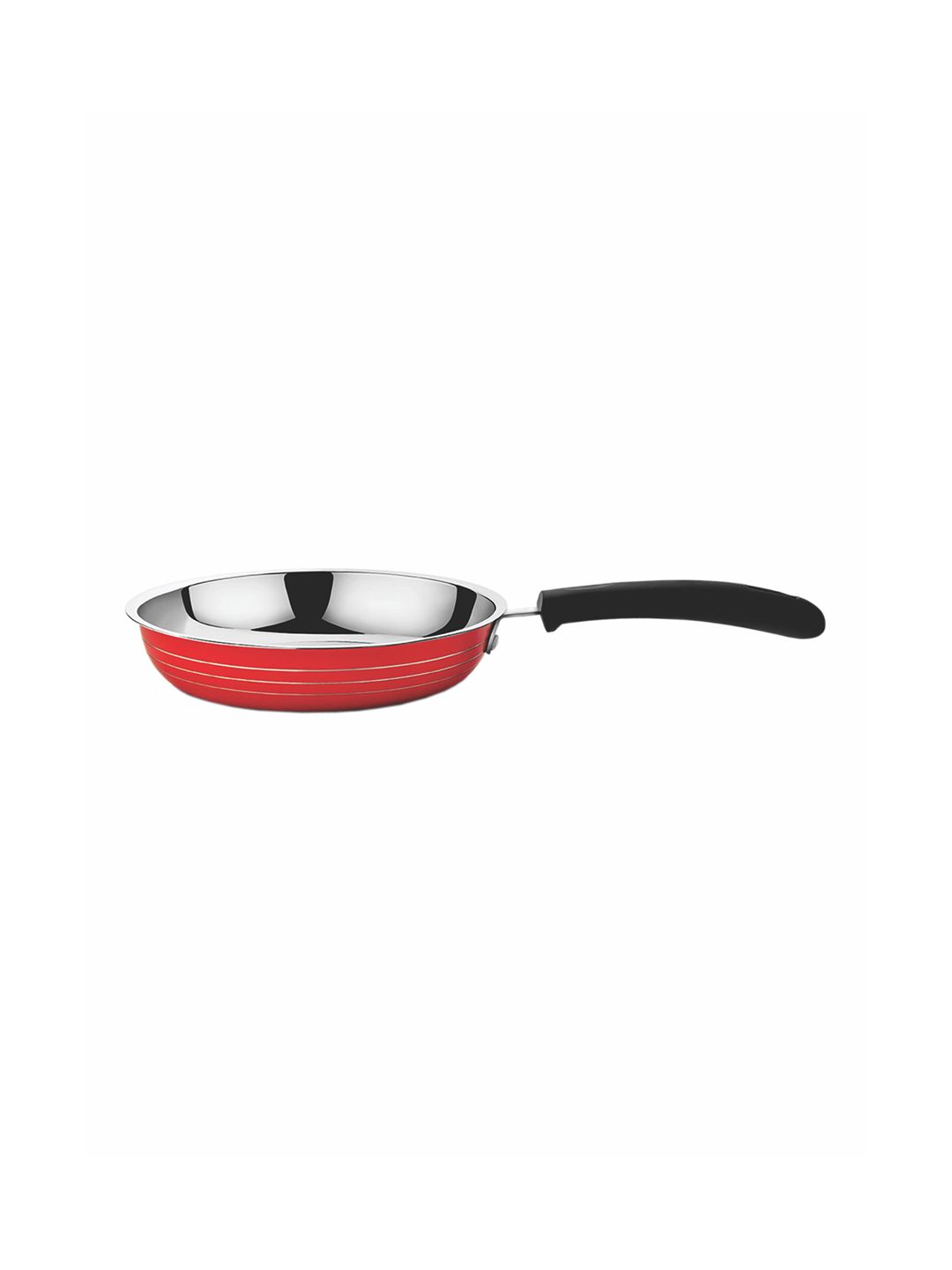 GOODHOMES Red Paradise Fry Pan With Handle Price in India