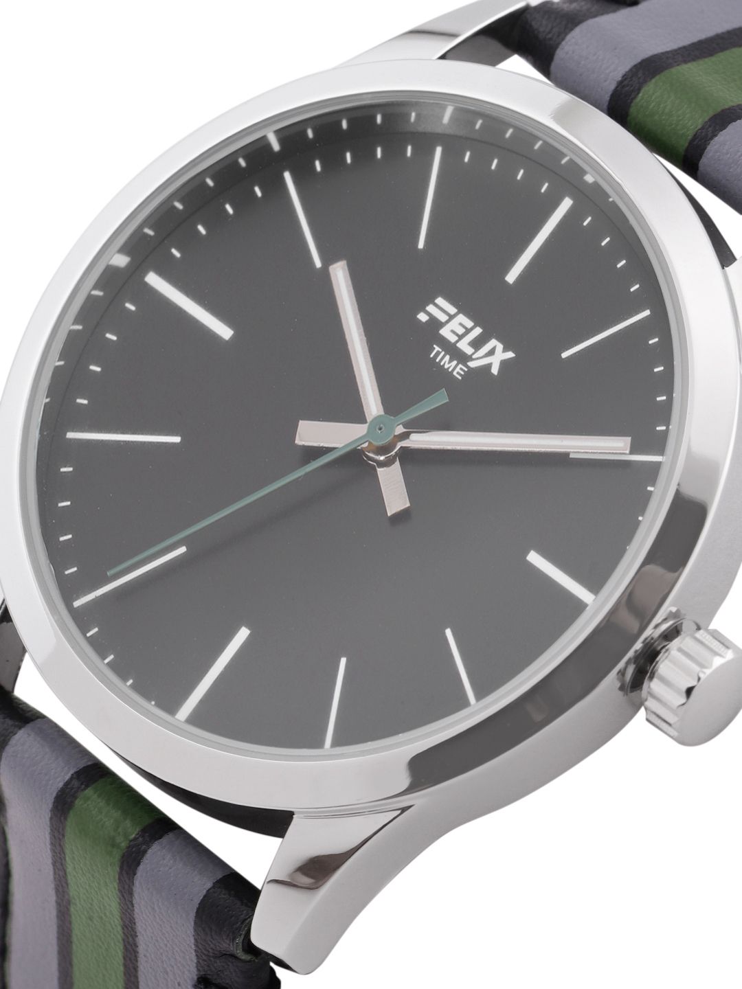 「RT-103472」 Buy FELIX Men Black Leather Straps Analogue Watch F902GDGB
