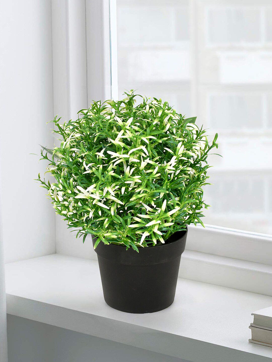 Kuber Industries Green Artificial Mini Potted Plastic Plants Price in India