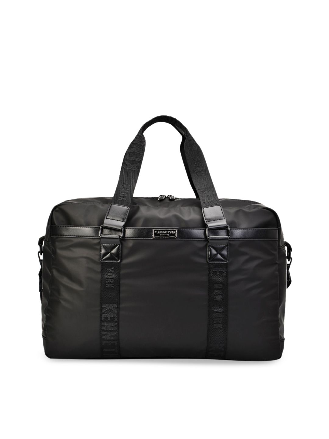 Kenneth Cole Women Black Solid Bowling Handbags Price in India