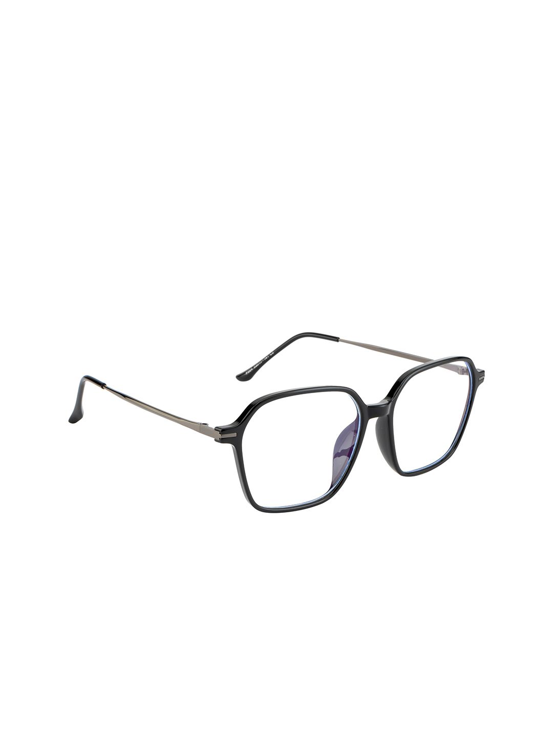 Ted Smith Unisex Black & Grey Full Rim Square Frames TSIF004_C2 Price in India