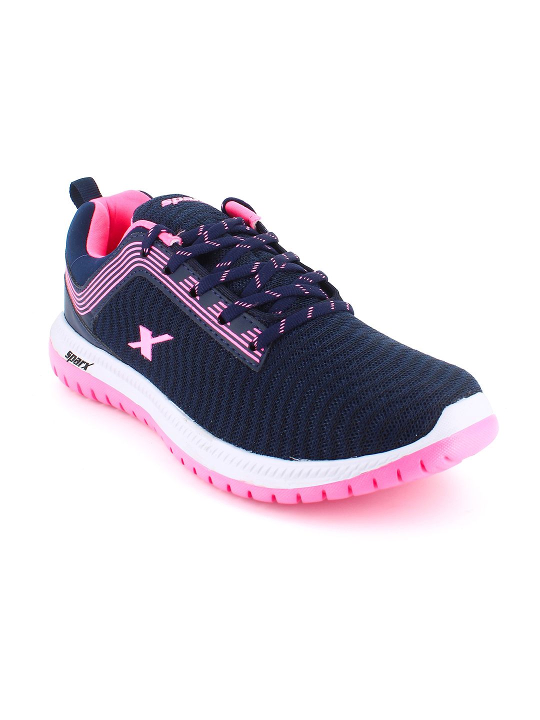 Sparx Women Navy Blue Mesh Running Non-Marking Shoes Price in India