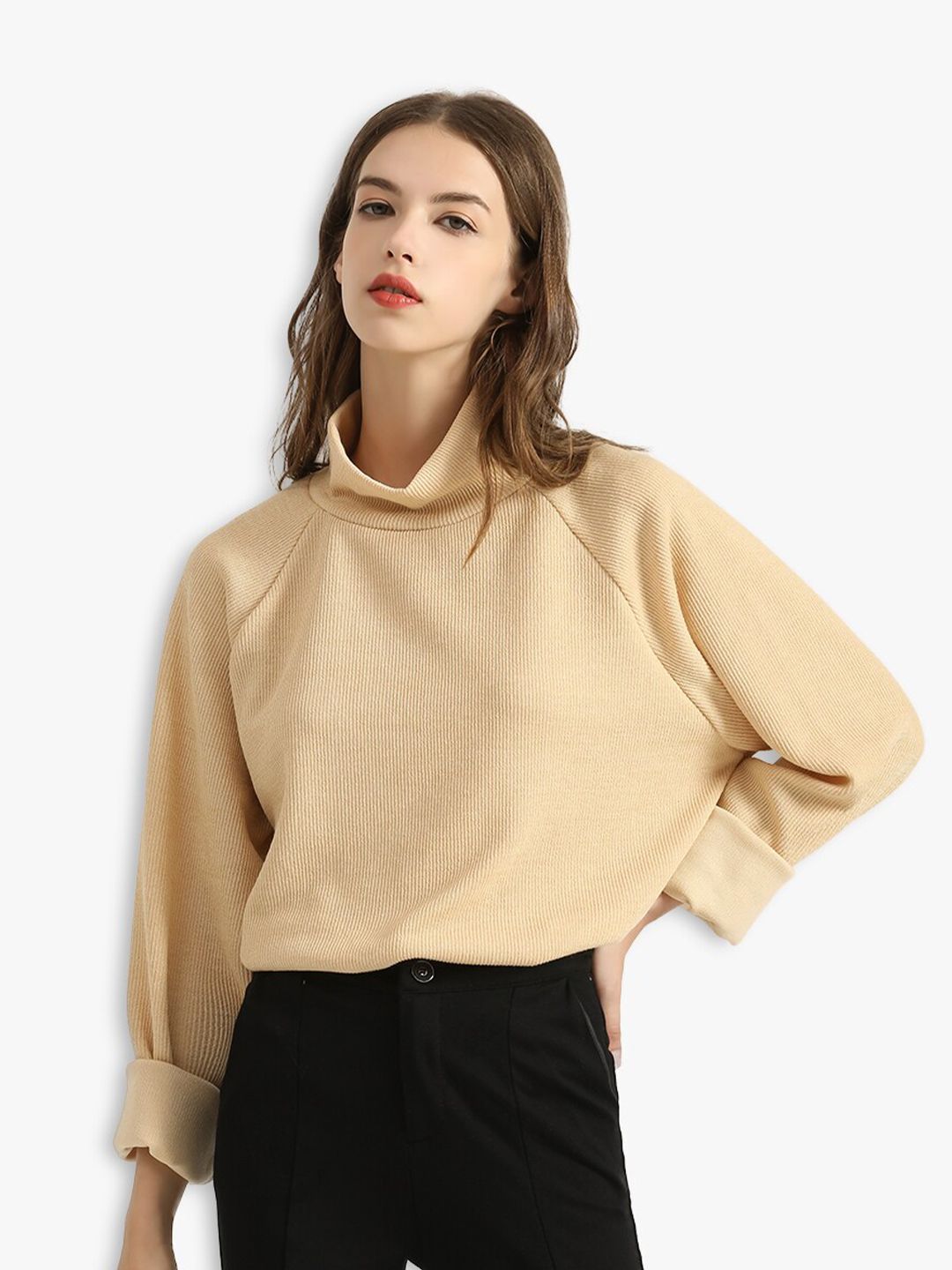 JC Collection Women Beige Longline Pullover Price in India