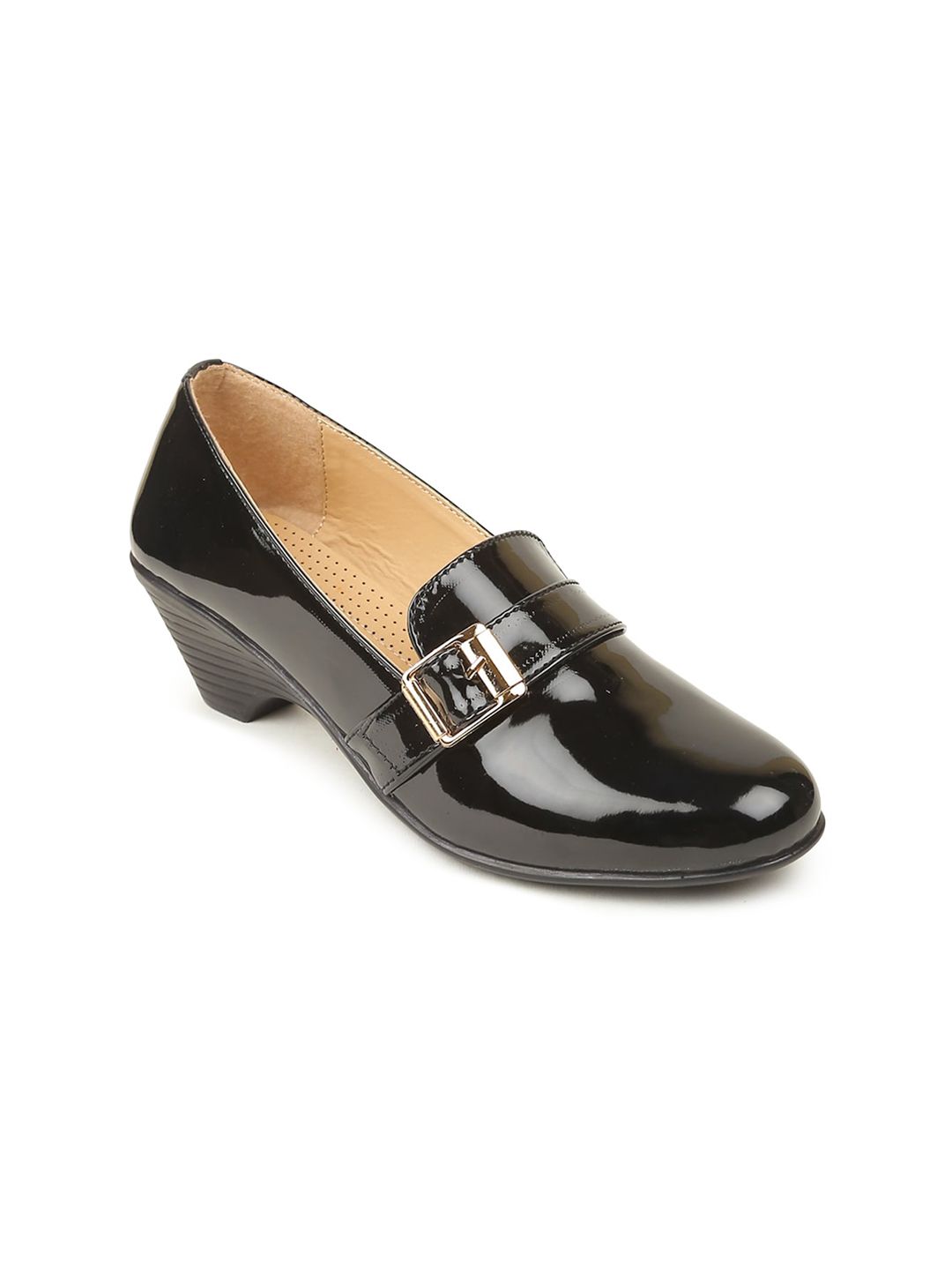 VALIOSAA Black Work Comfort Pumps Price in India