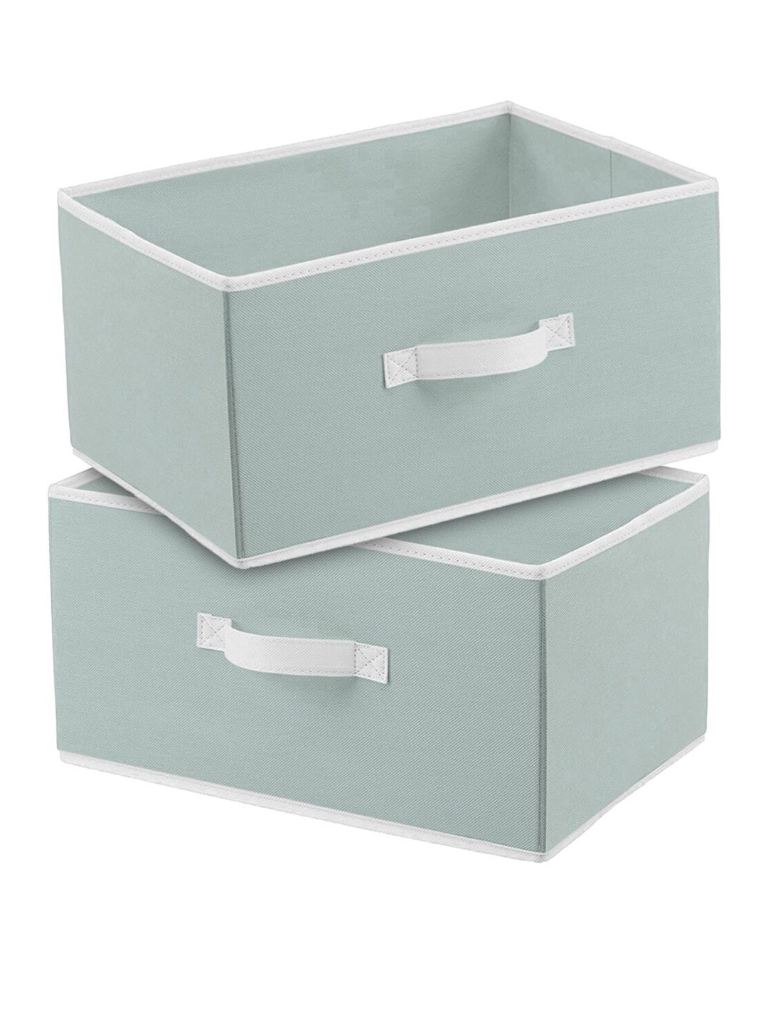 Kuber Industries Set of 2 Solid Grey Multipurpose Rectangular Foldable Storage Box Price in India