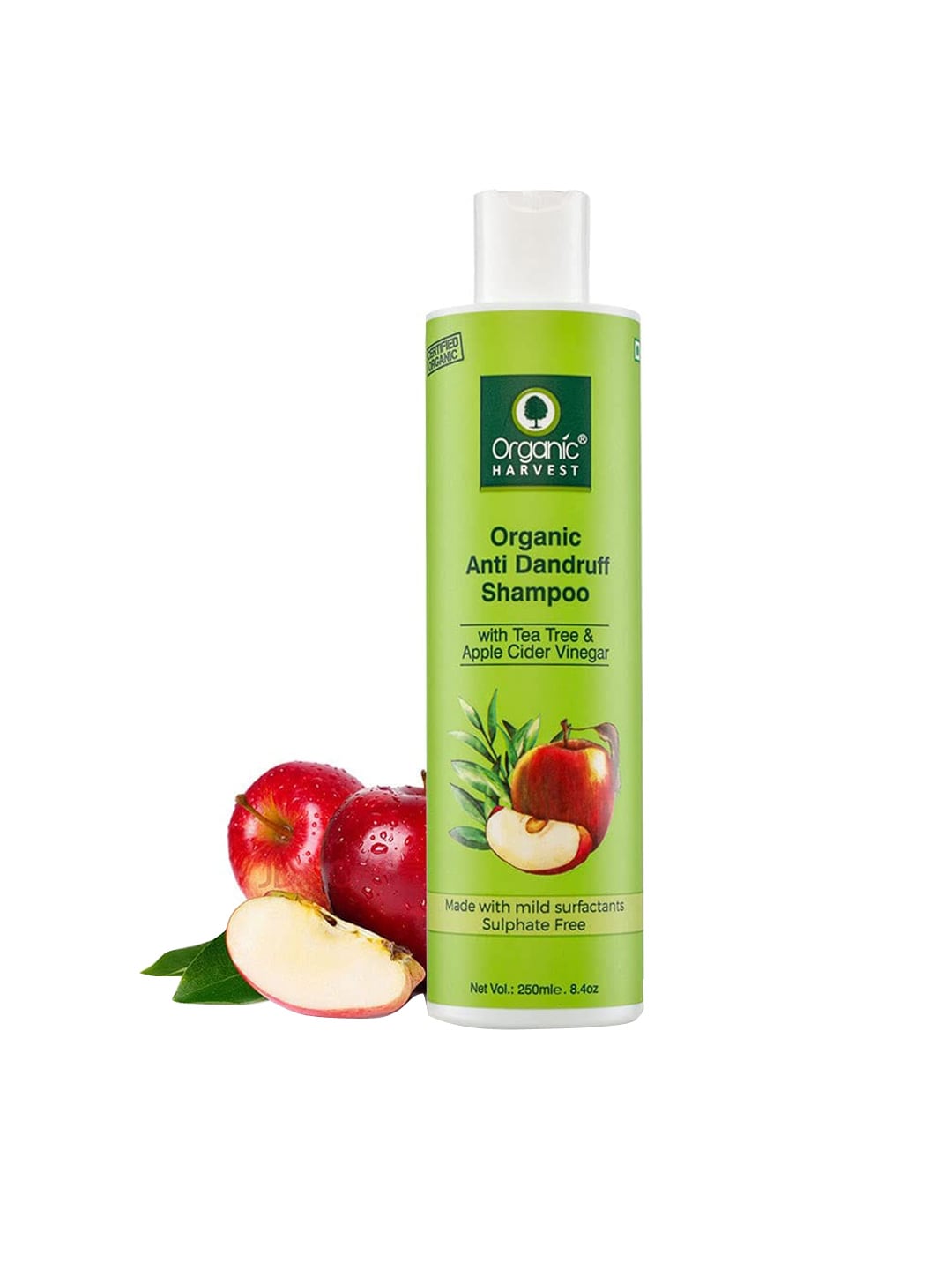 Organic Harvest Apple Cider Vinegar & Tea Tree Oil Anti Dandruff Shampoo - 250 ml Price in India