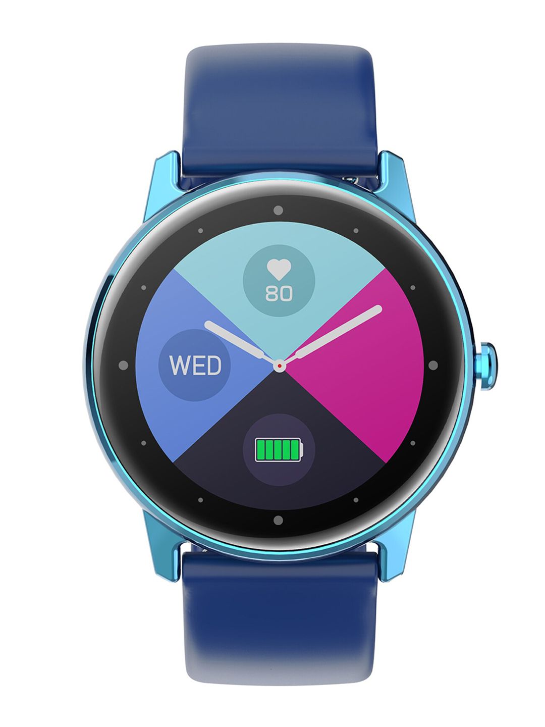 LOIS CARON Blue Solid Smart Watch SW-023 Price in India