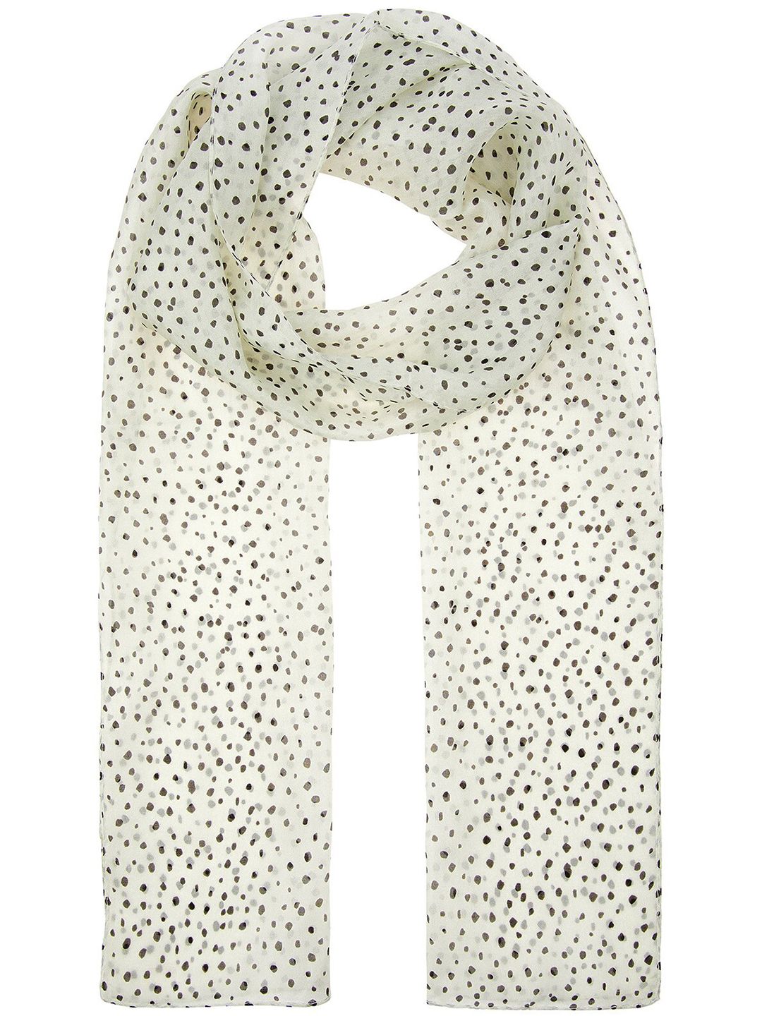 Accessorize Women White & Blue Printed Scarf Price in India