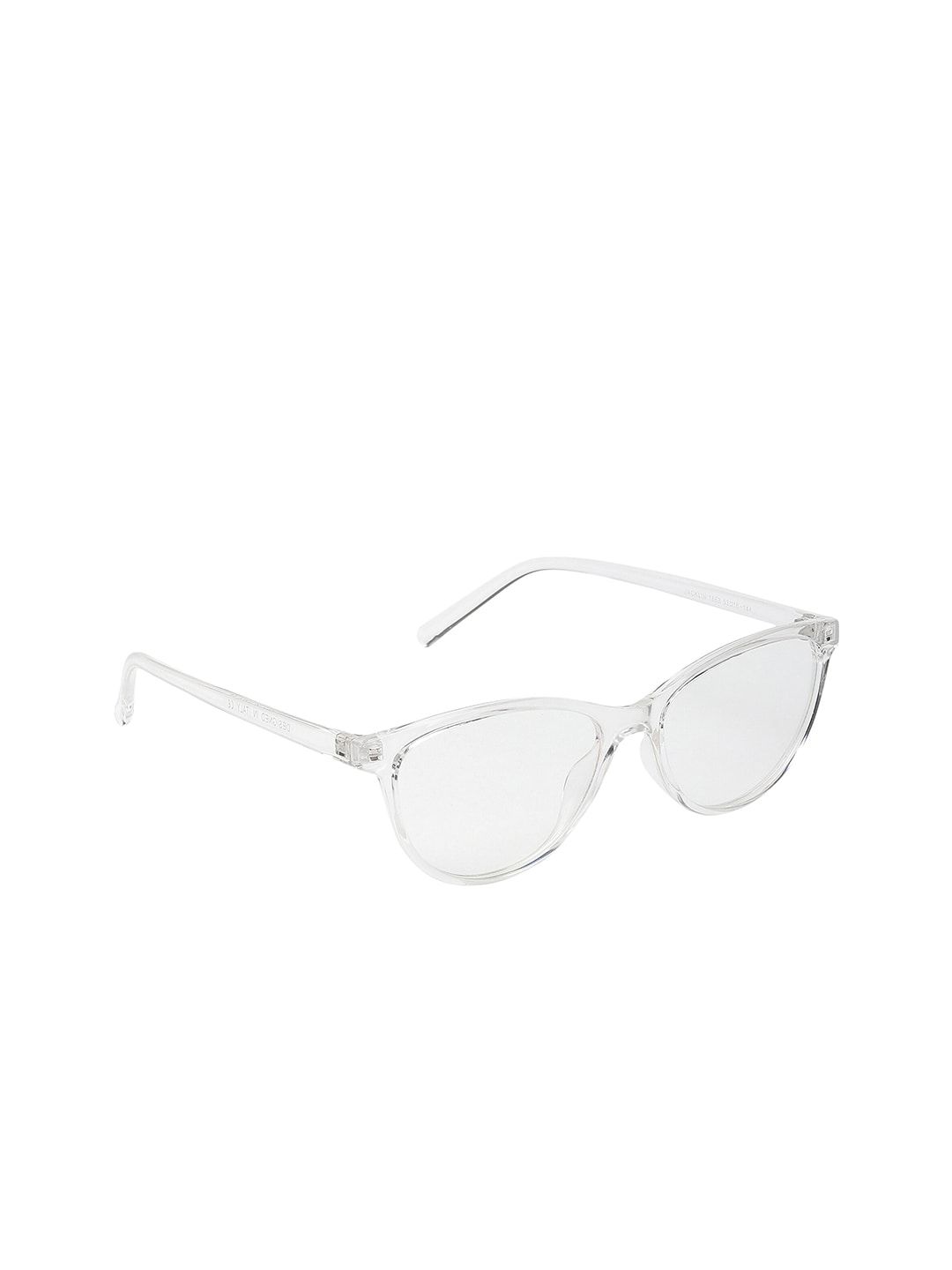 SCAGLIA Unisex Clear UV Protected Lens & White Oval Sunglasses CLEAR_RAFA TRANS_SCG Price in India