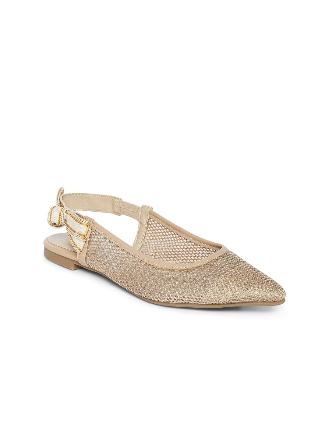 Forever Glam by Pantaloons Women Beige Ballerinas Flats Price in India