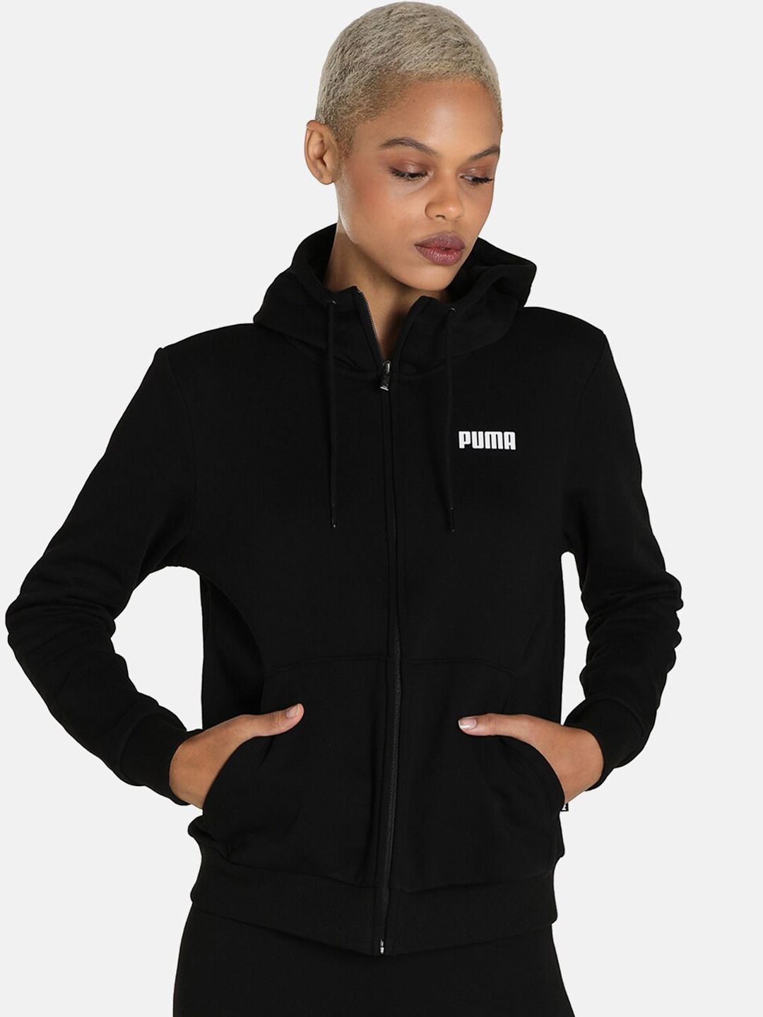 Puma Women Black Sporty Jacket Price in India