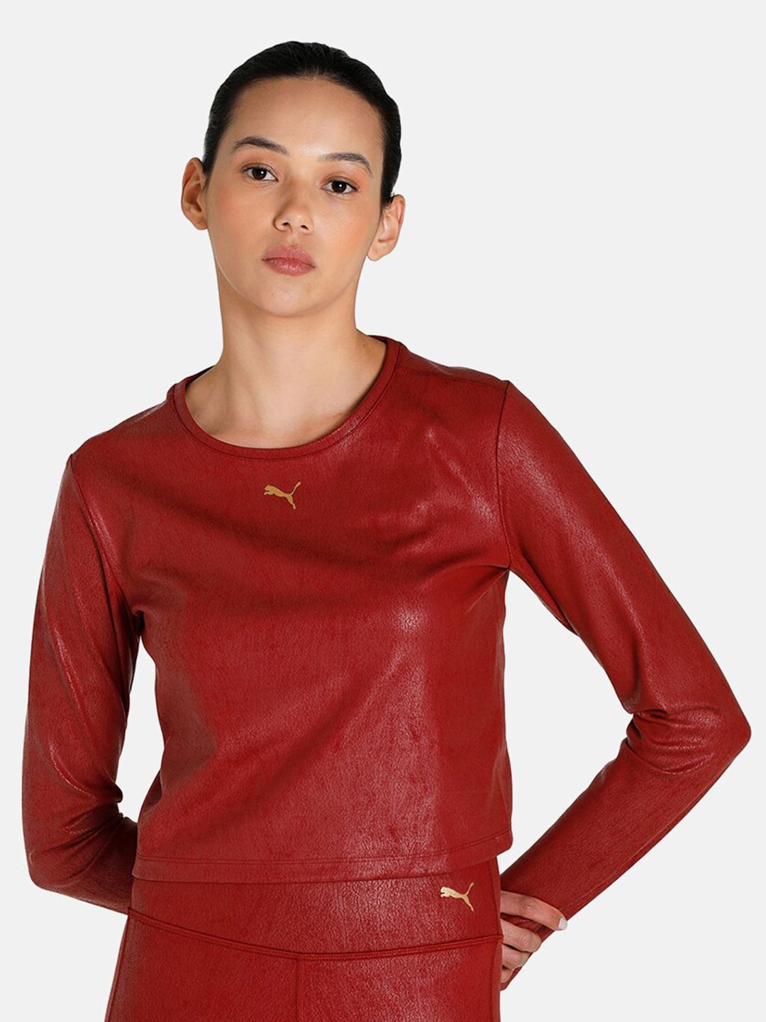 Puma Women Red T-shirt Price in India