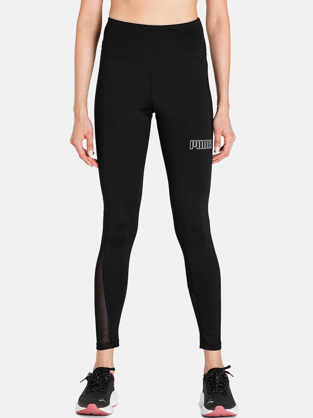 Puma Women Black Solid Active Essential Tight Fit Tights Price in India